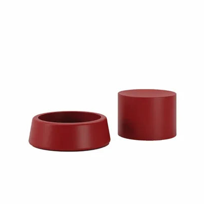 Puf met opbergruimte ARCAD3 rood