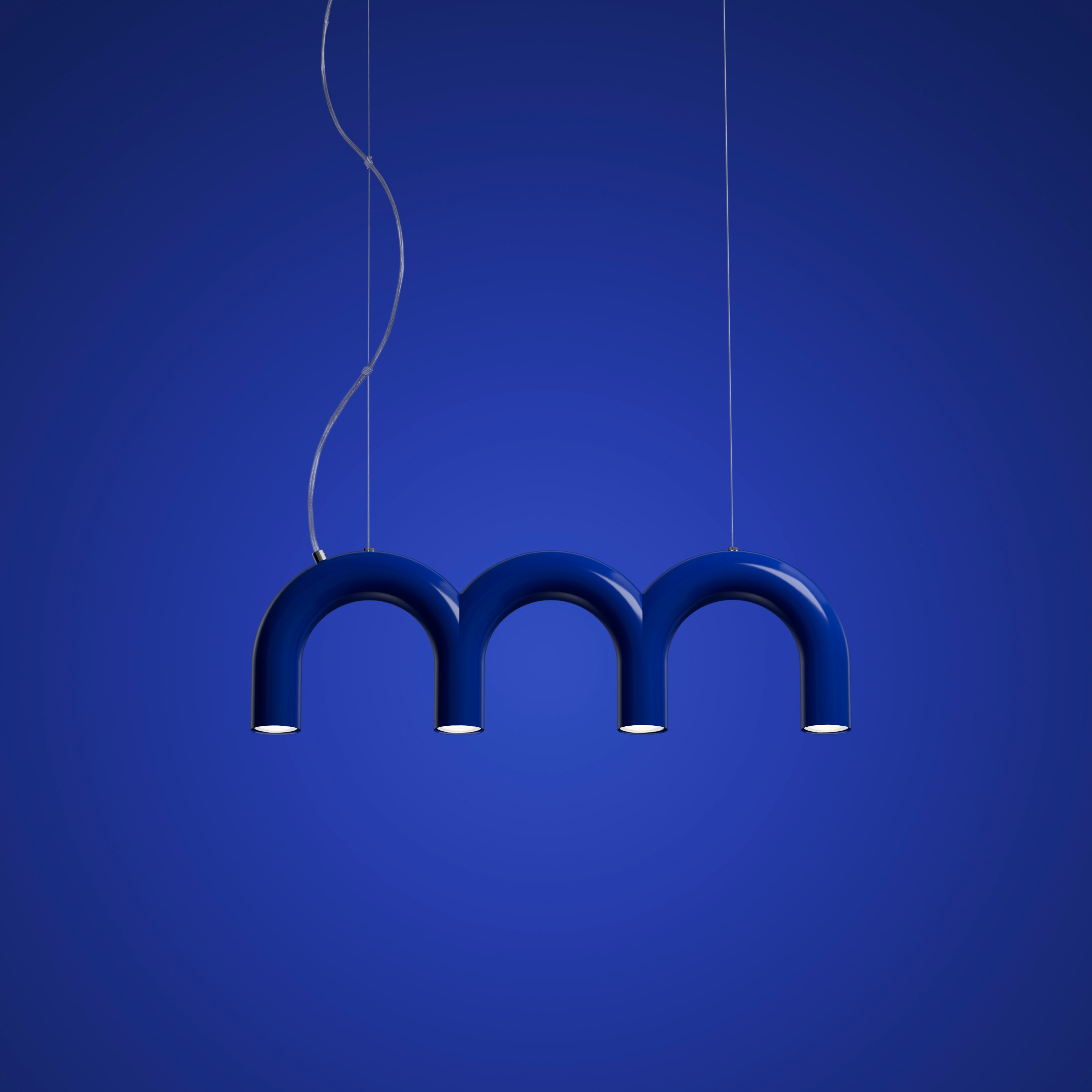 Hanglamp ARCH TRIPLETTE blauw