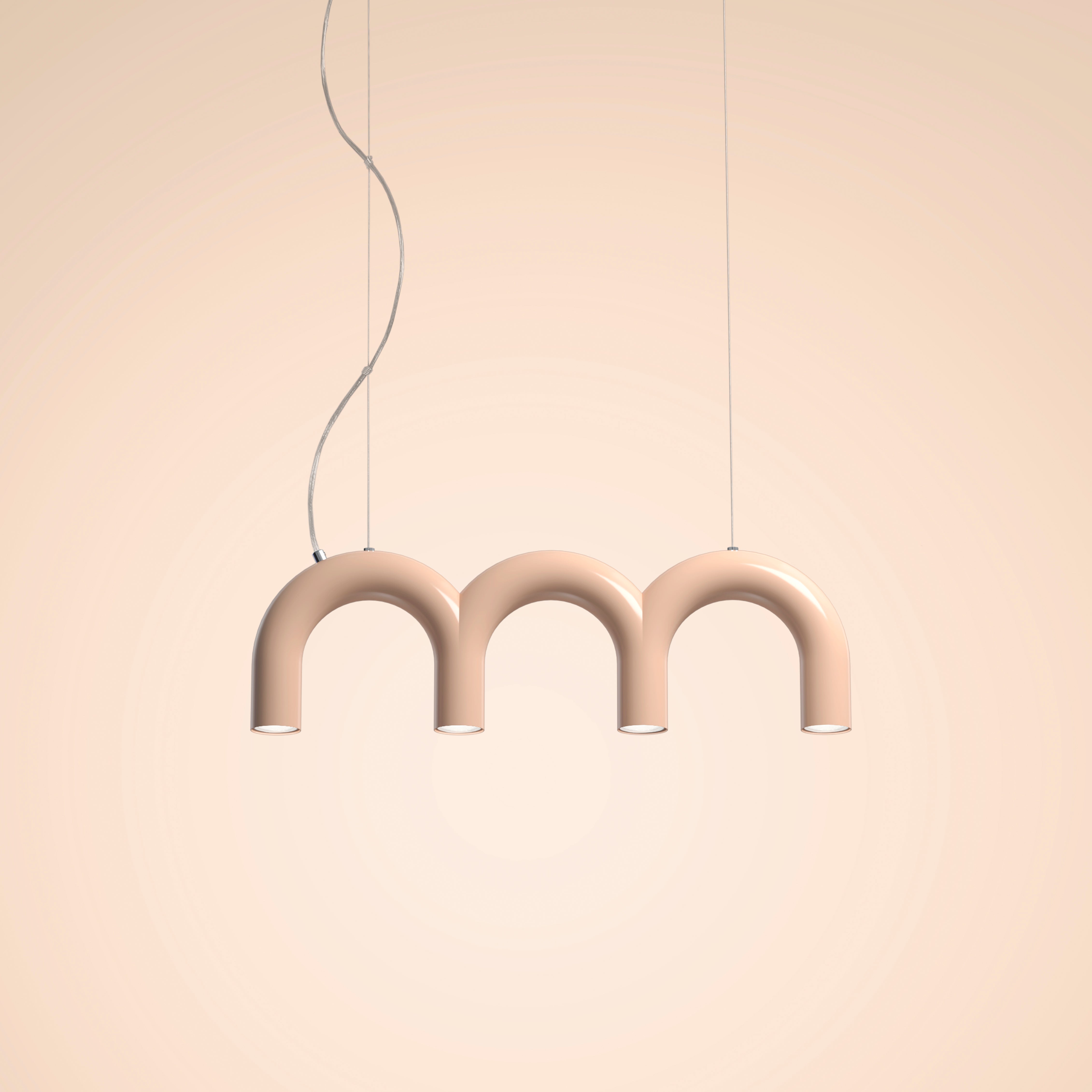 Hanglamp ARCH TRIPLETTE beige