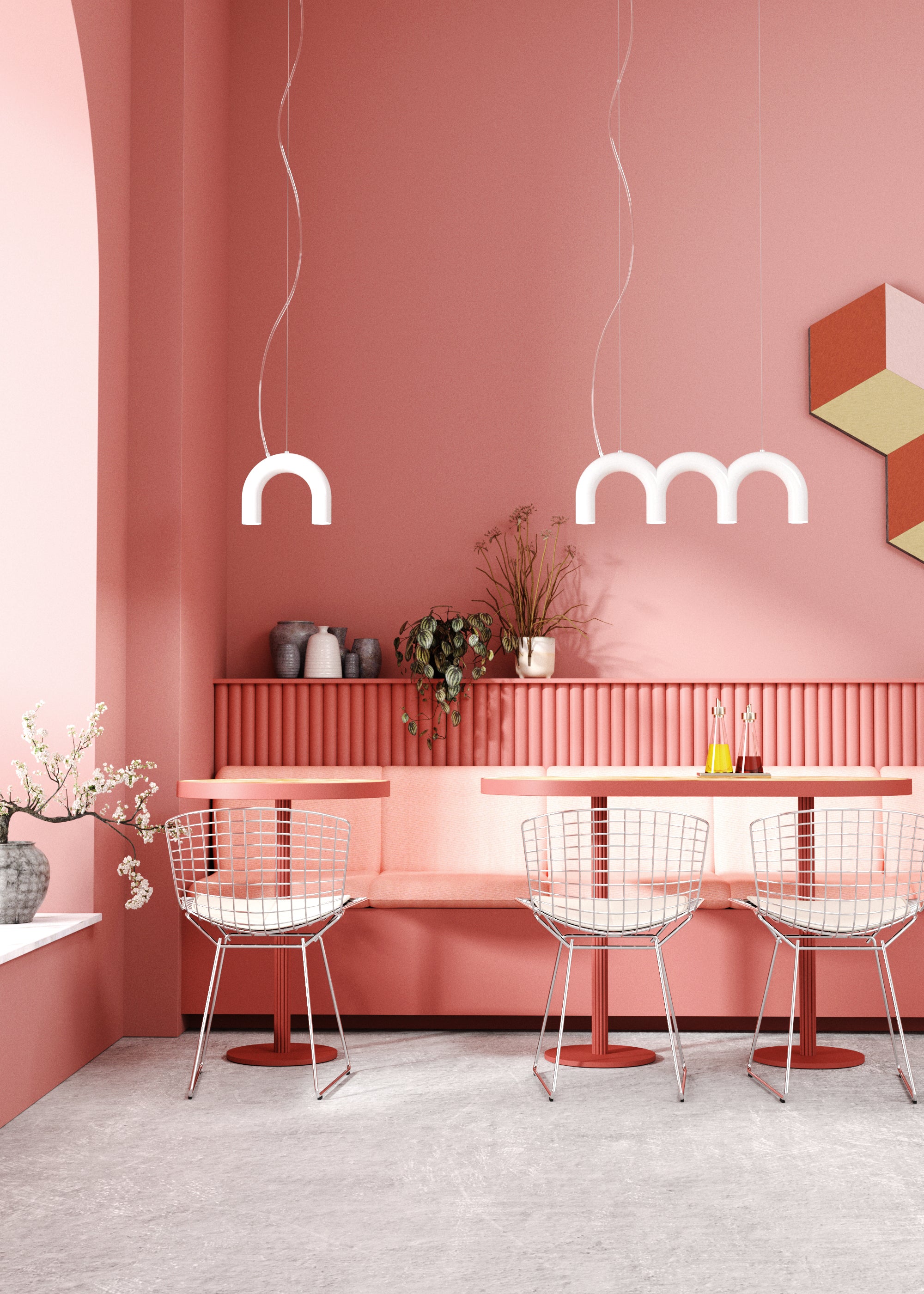 Hanglamp ARCH SINGLE wit