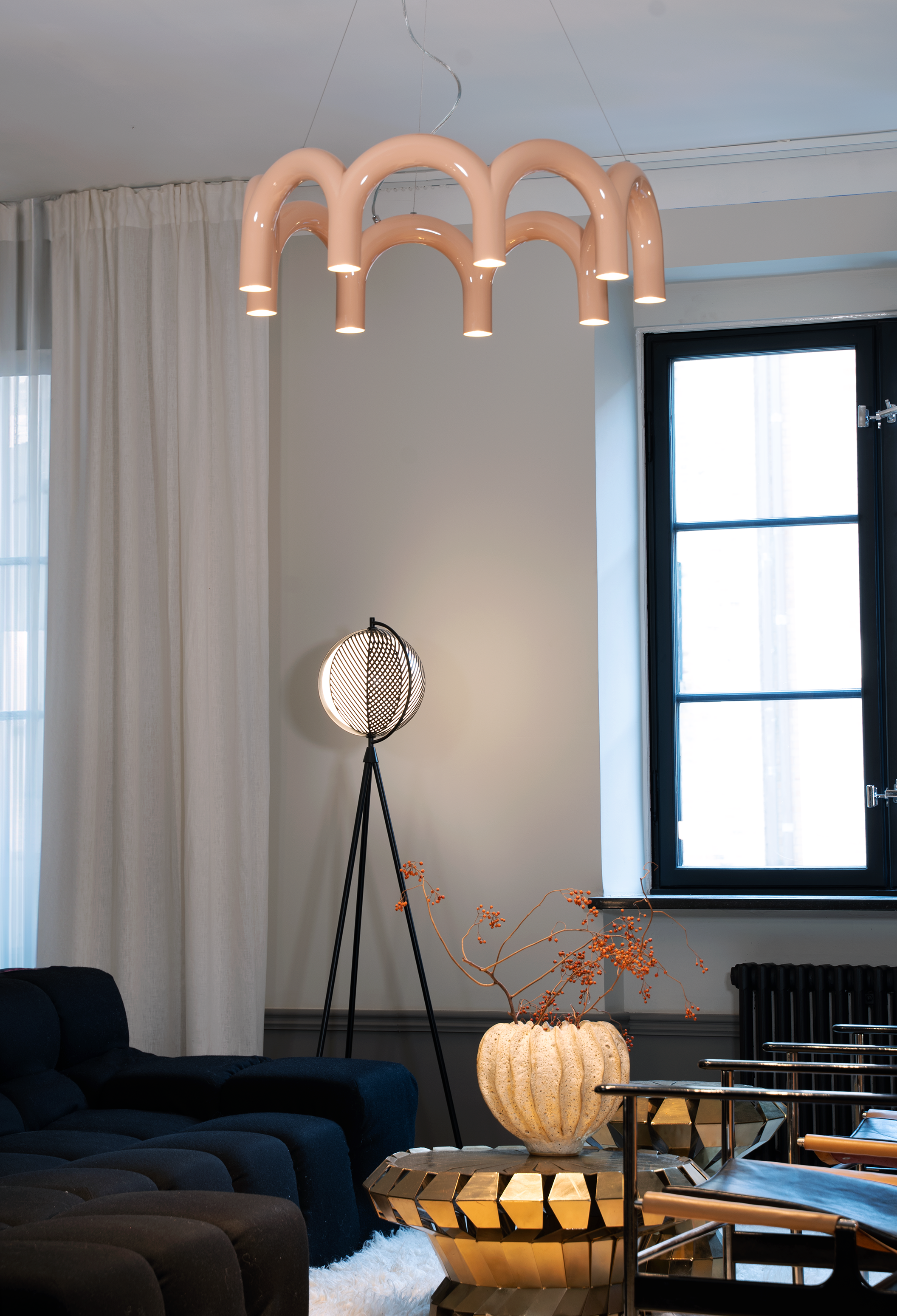 ARCH CIRCLE pendant lamp beige