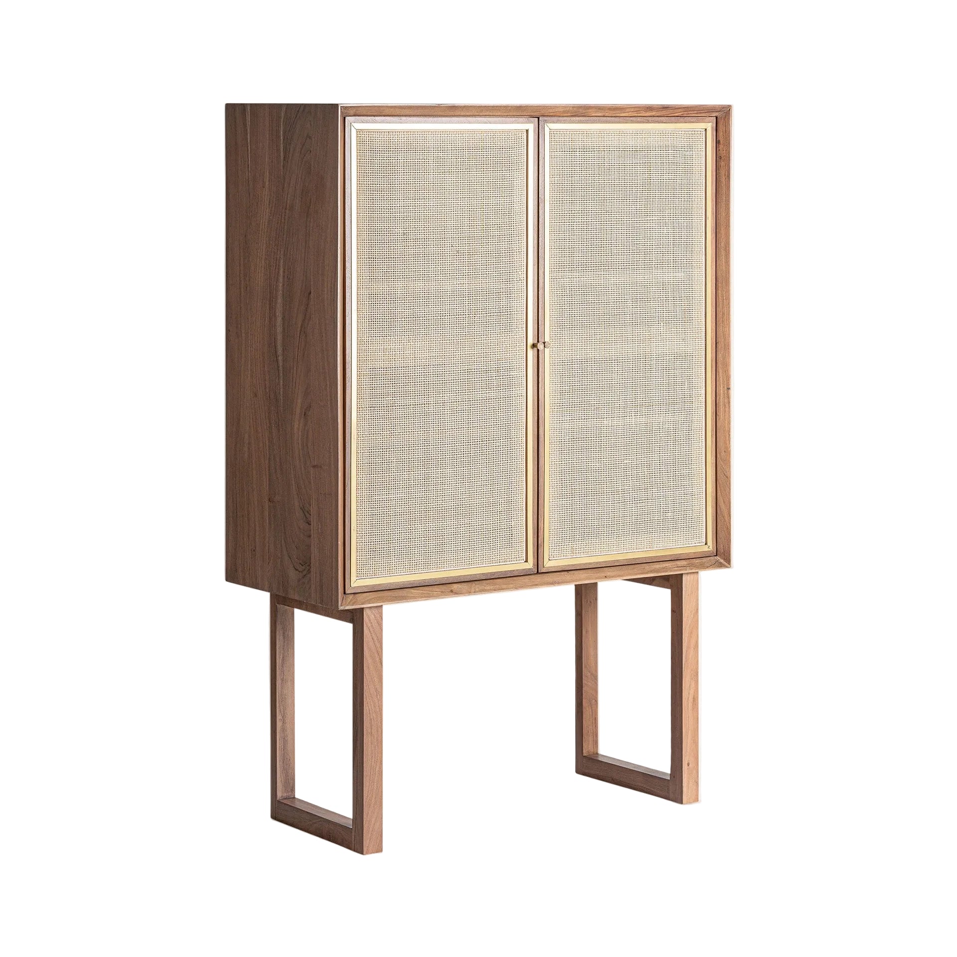 Kast GONDORF mango hout met riet