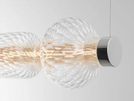 Hanglamp ALAMBICCO HORIZONTAAL geblazen glas