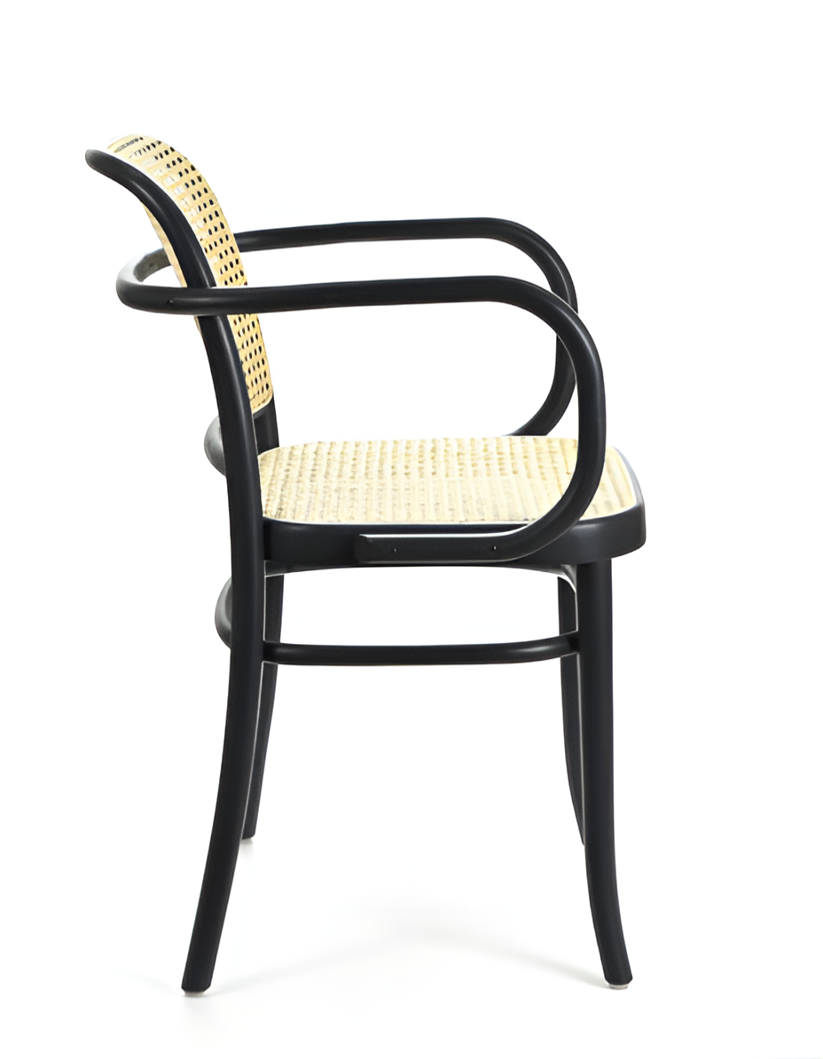 Chair with armrests B-811 beech wood