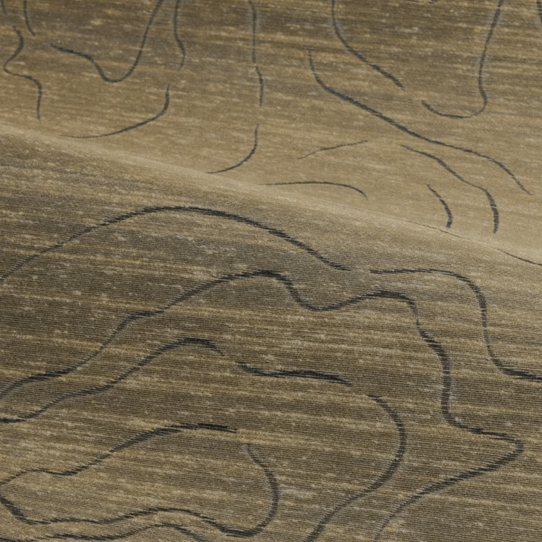 Muurschildering textielstructuur ONDES PRÉCIEUSES - CAMEL bruin