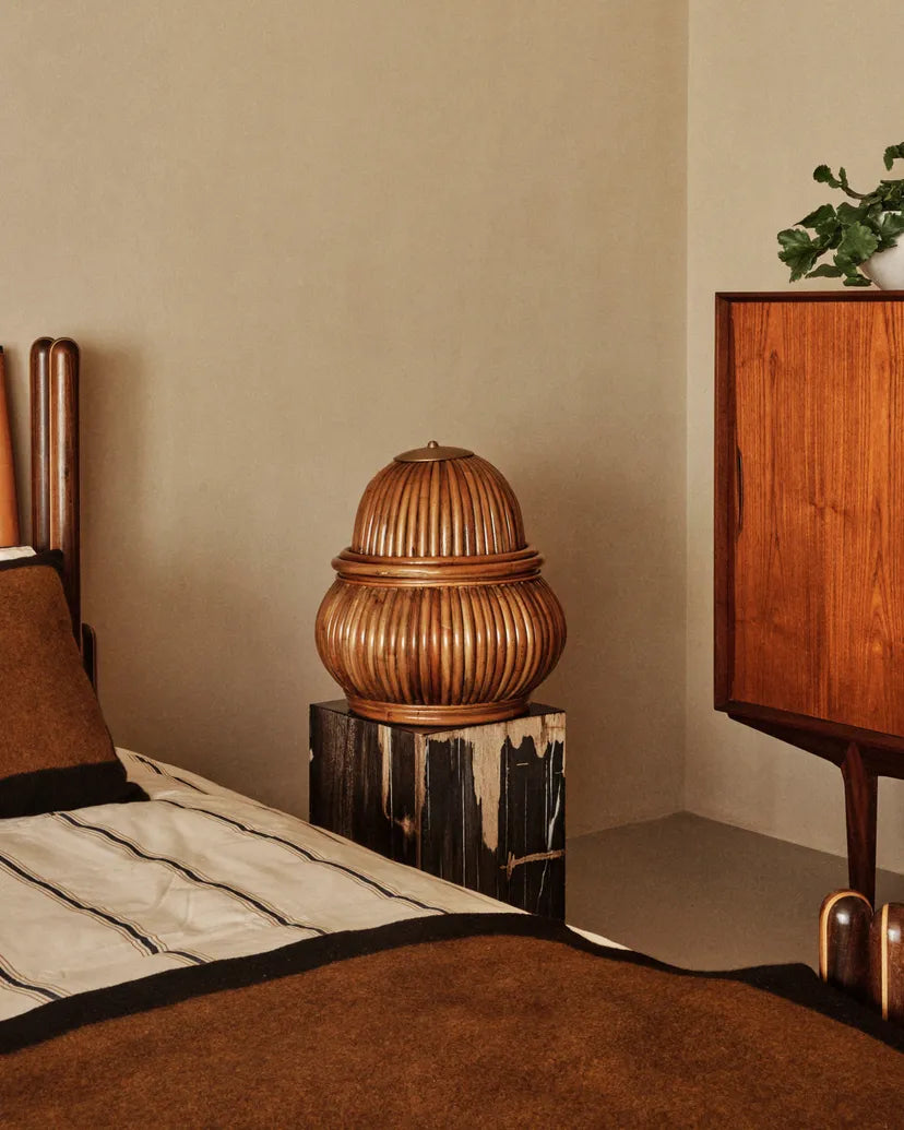 Outdoor floor lamp BOHEMIAN rattan