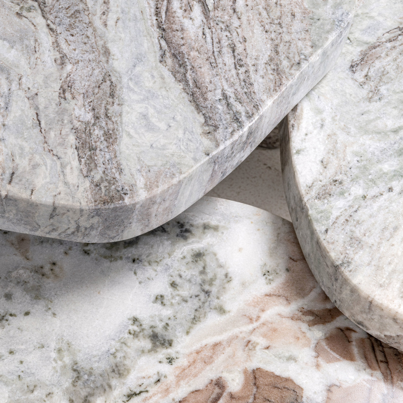 Set van salontafels CAMINO marmer