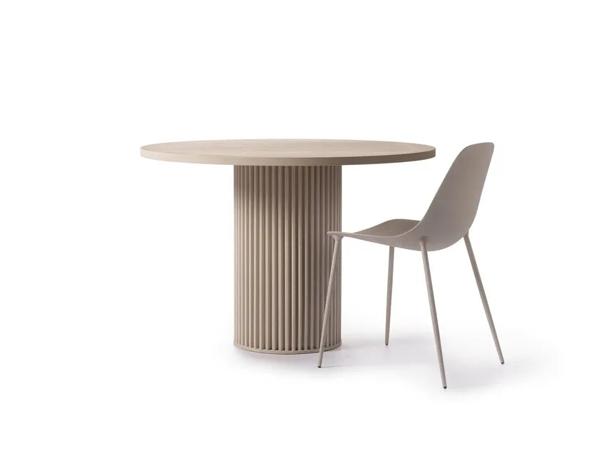 Ronde buiten tafel HERCLE beige