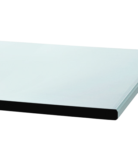 BAGUETTE table polished aluminum base