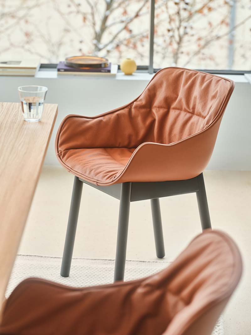 Stoel BALTIC SOFT DUO houten basis