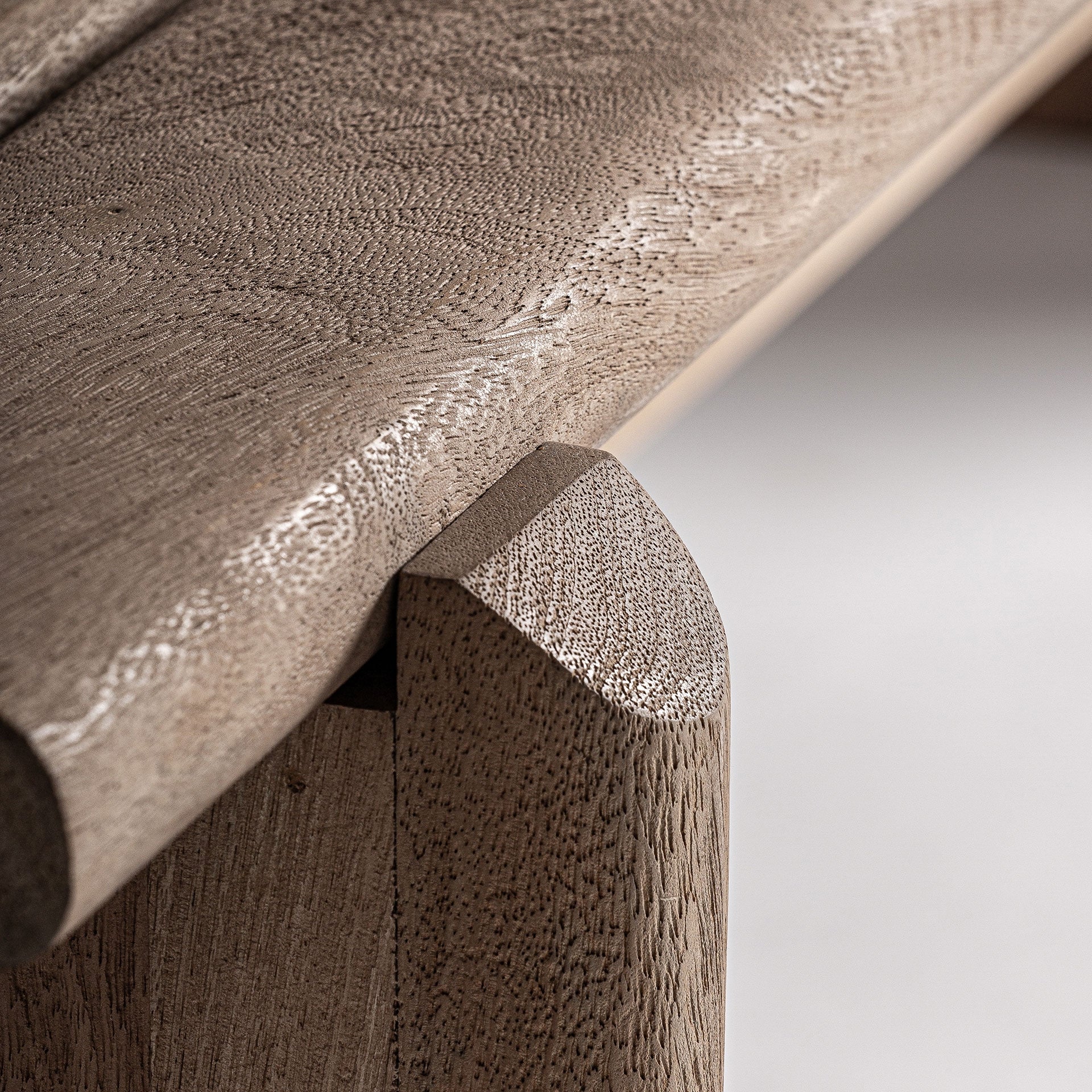 JACQUARD bank van mango-hout
