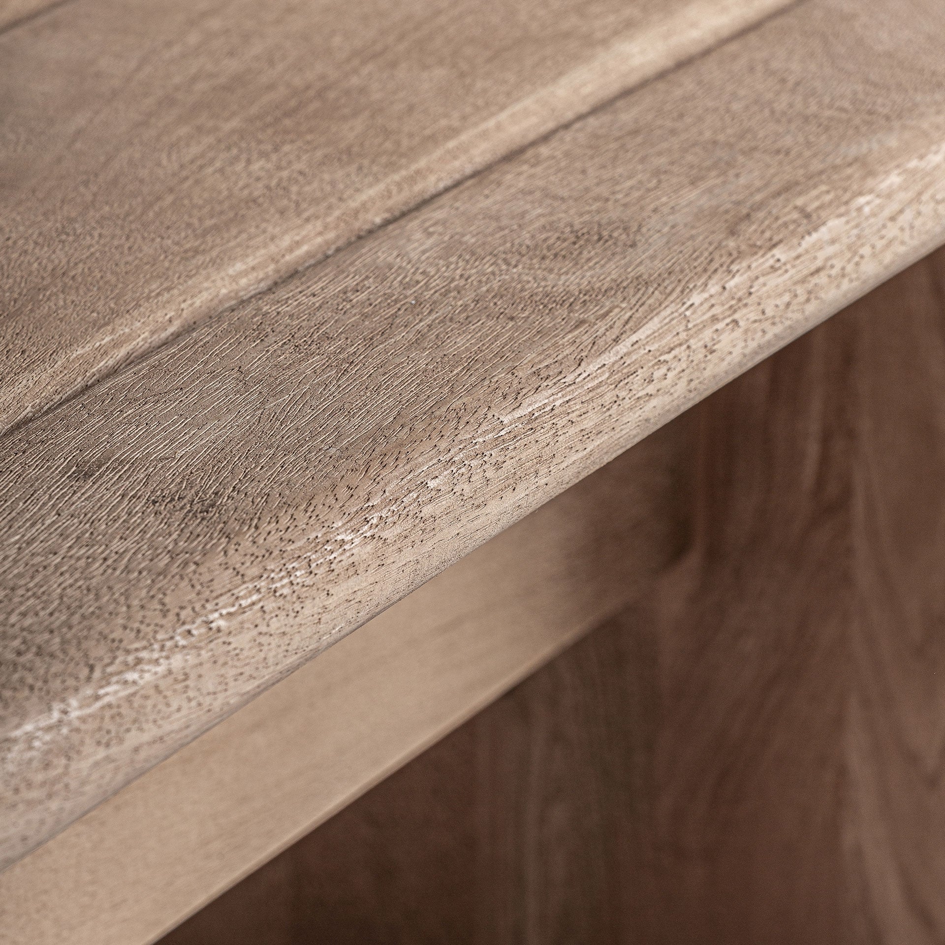 JACQUARD bank van mango-hout