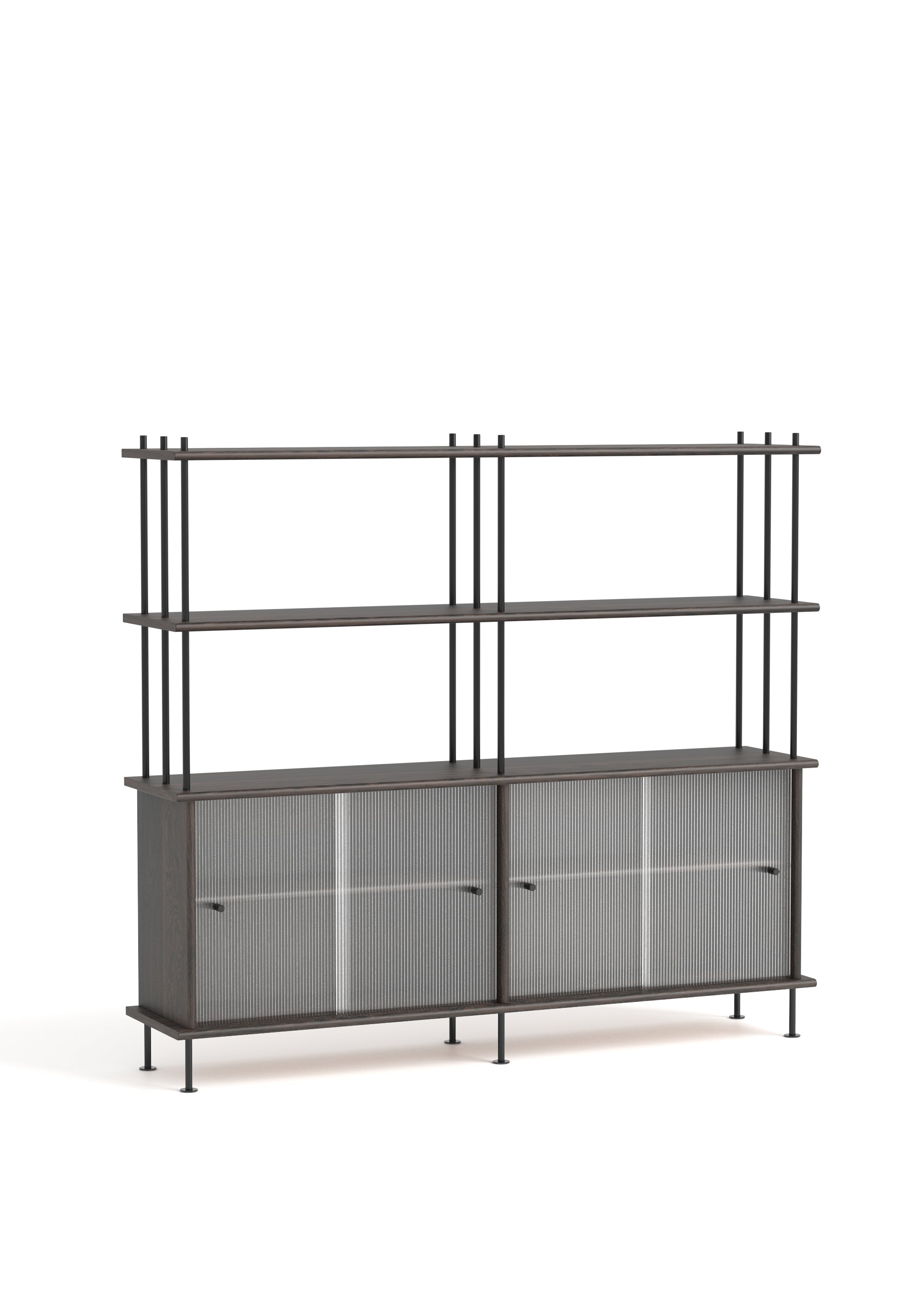 BAVA 160 Schrank aus schwarzem Eichenholz