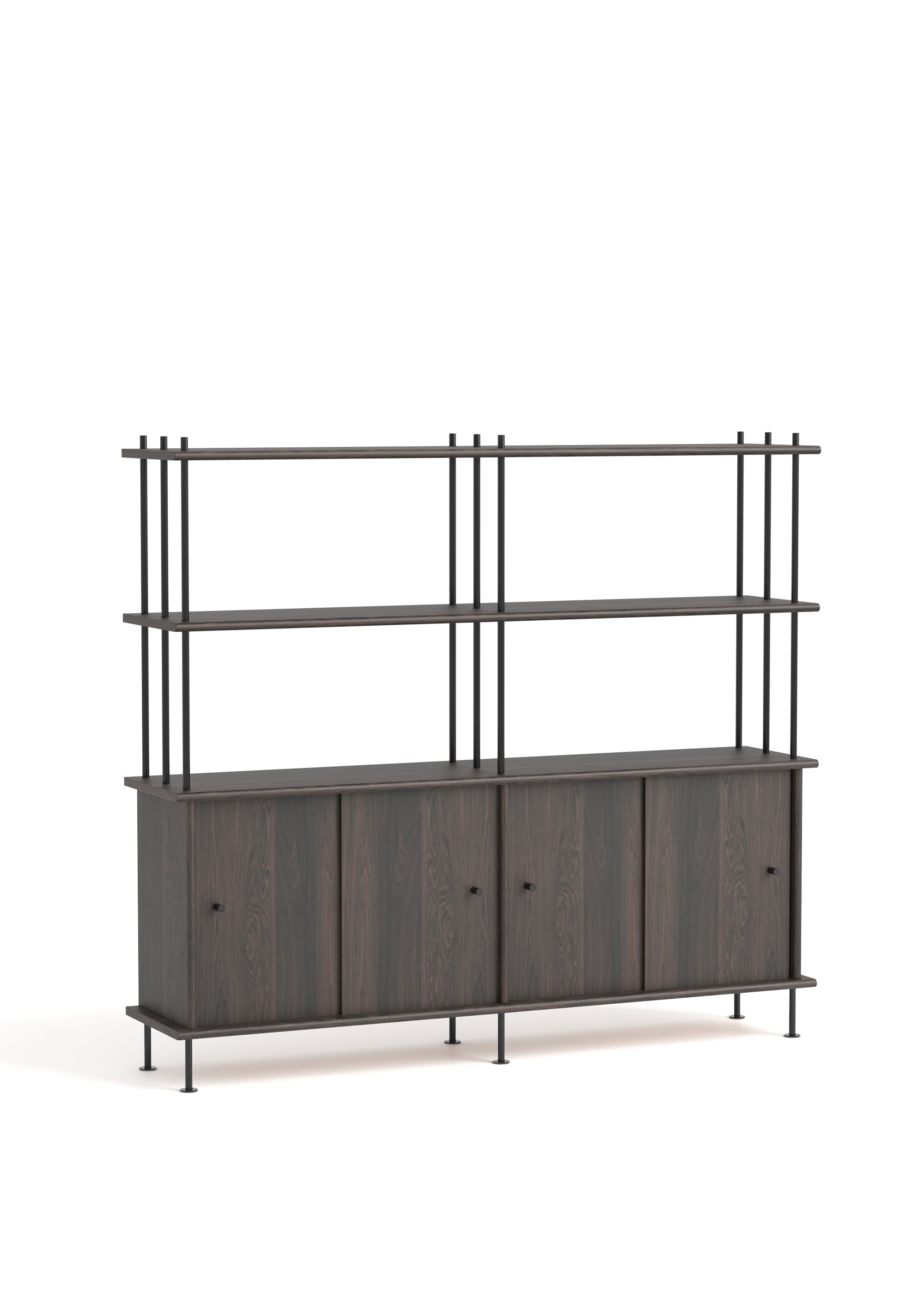 BAVA 160 Schrank aus schwarzem Eichenholz