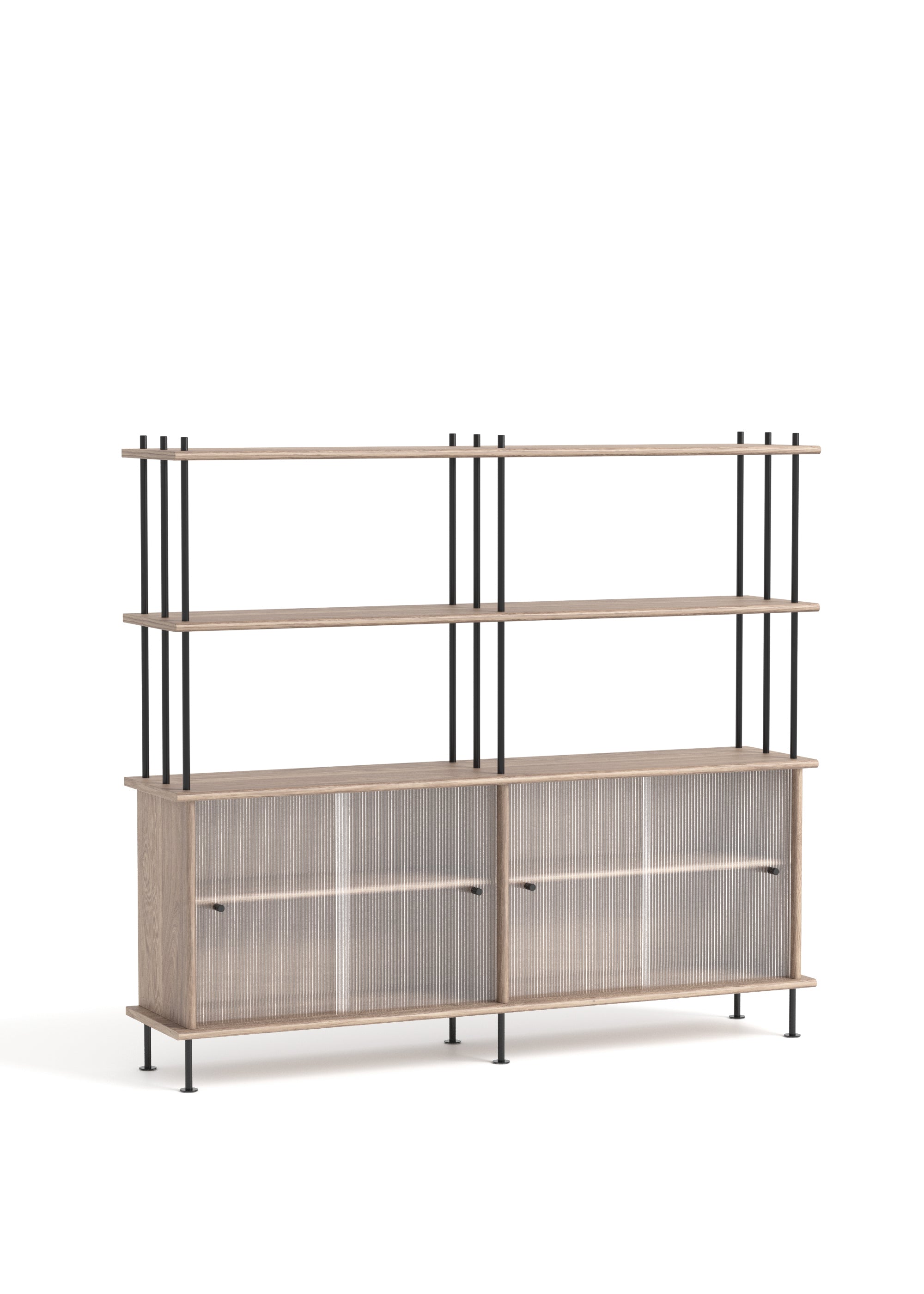 Schrank BAVA 160 gebleichtes Eichenholz