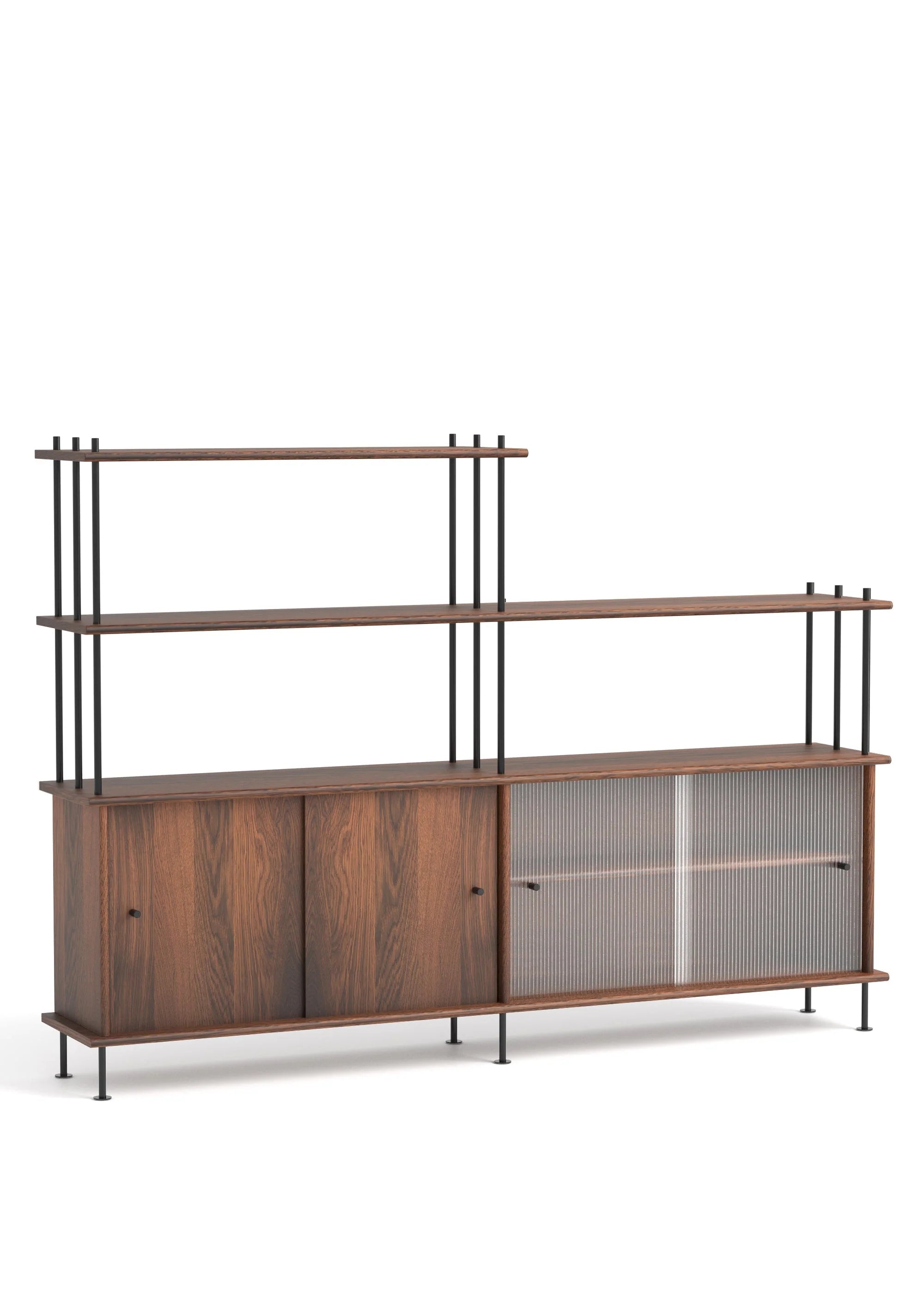 Schrank BAVA 200 dunkles Eichenholz