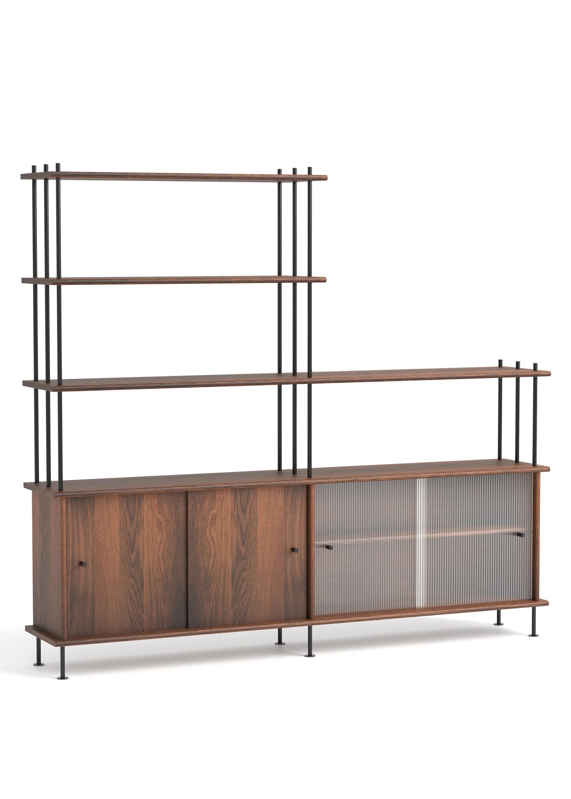 Schrank BAVA 200 dunkles Eichenholz