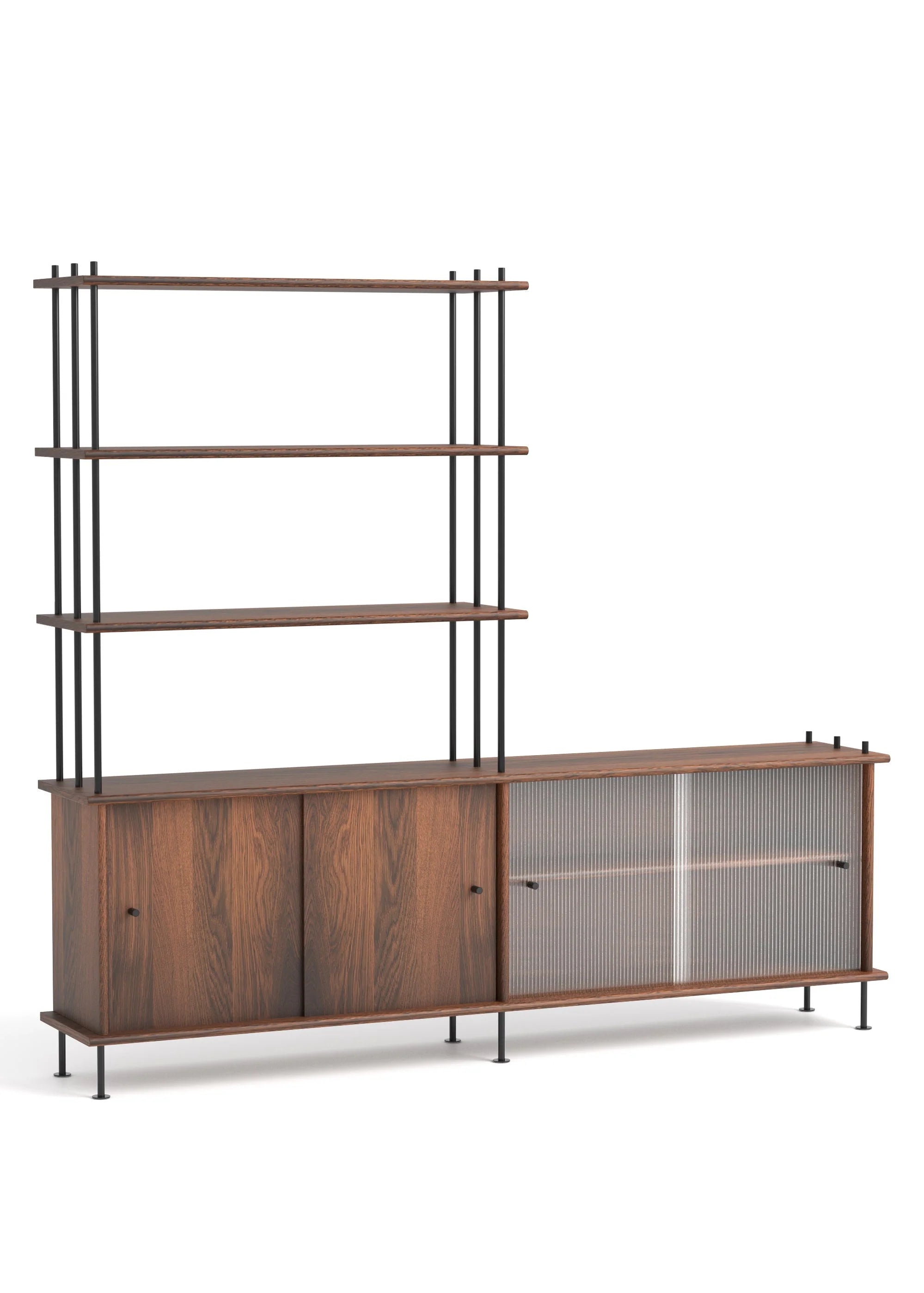 Schrank BAVA 200 dunkles Eichenholz