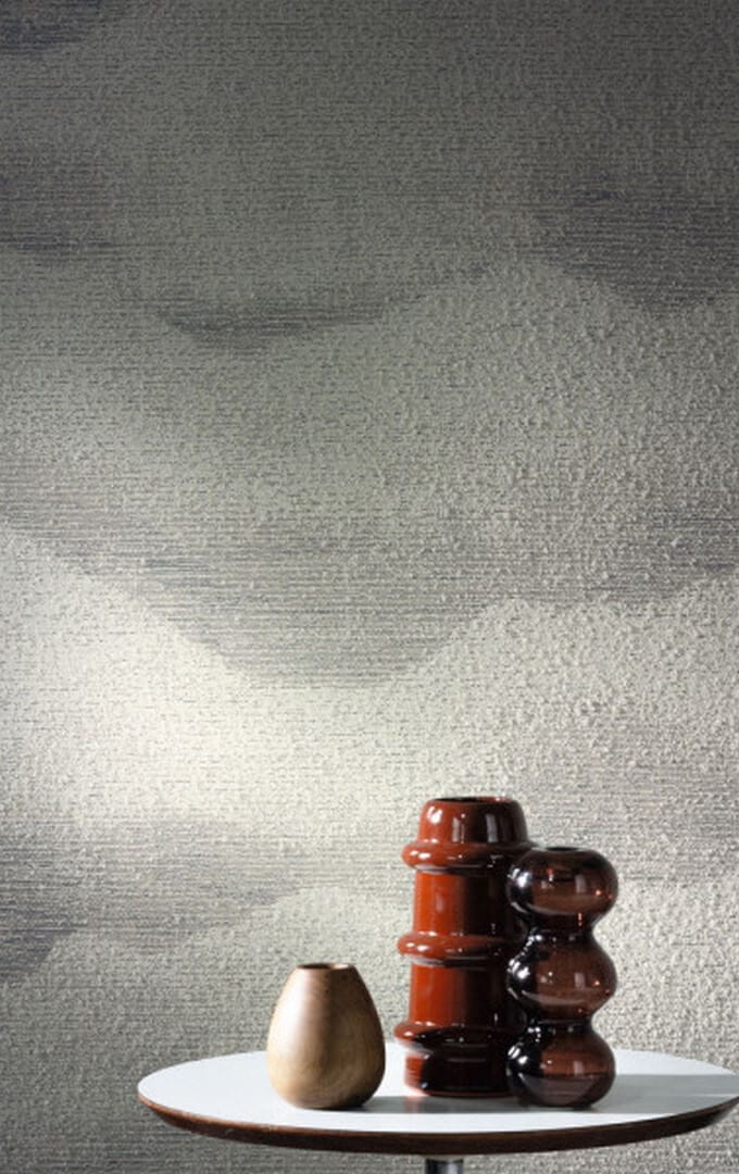 Structuurtapijt met wolkenmotief JASPER - GRIS CENDRÉ grijs