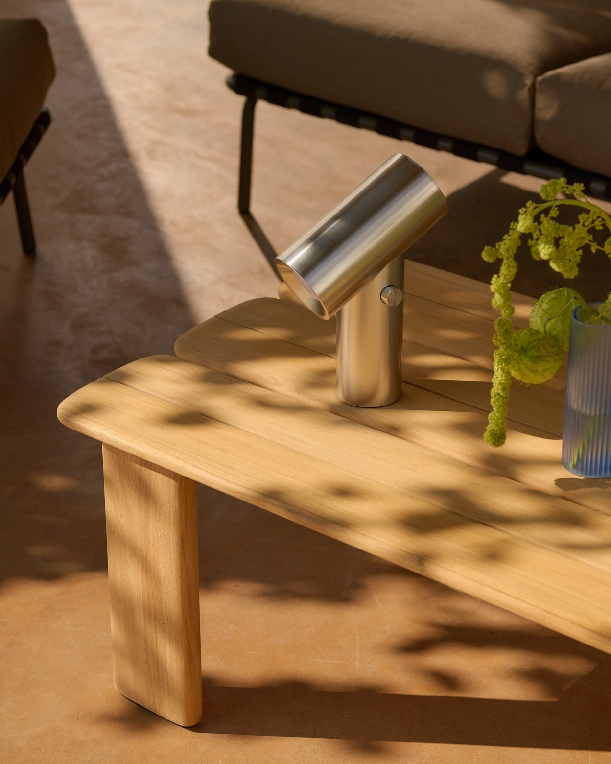 BEAM portable lamp polished aluminum