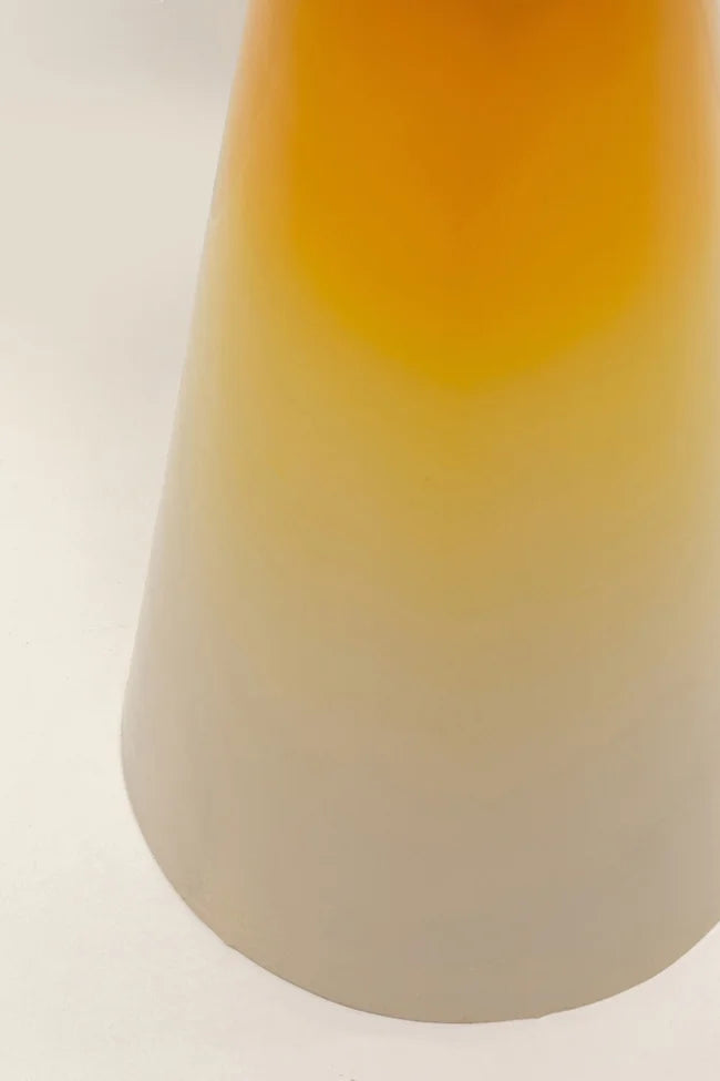 RICI Beistelltisch gelb mit beige