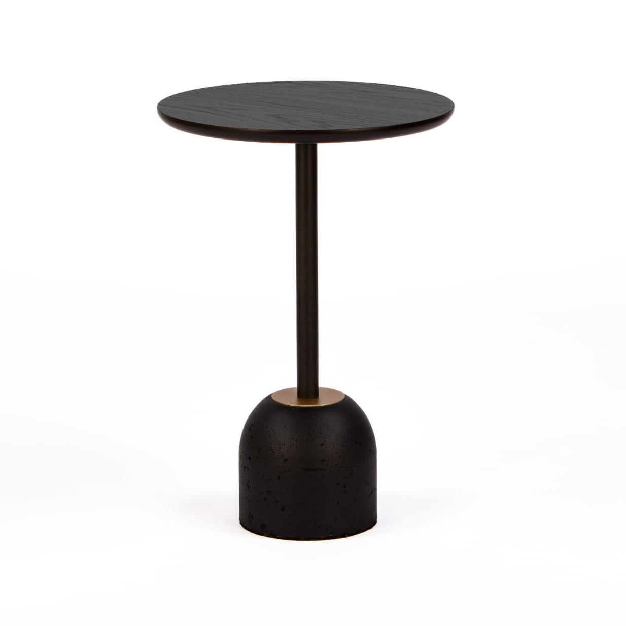 Couchtisch BET schwarz mit Betonbasis