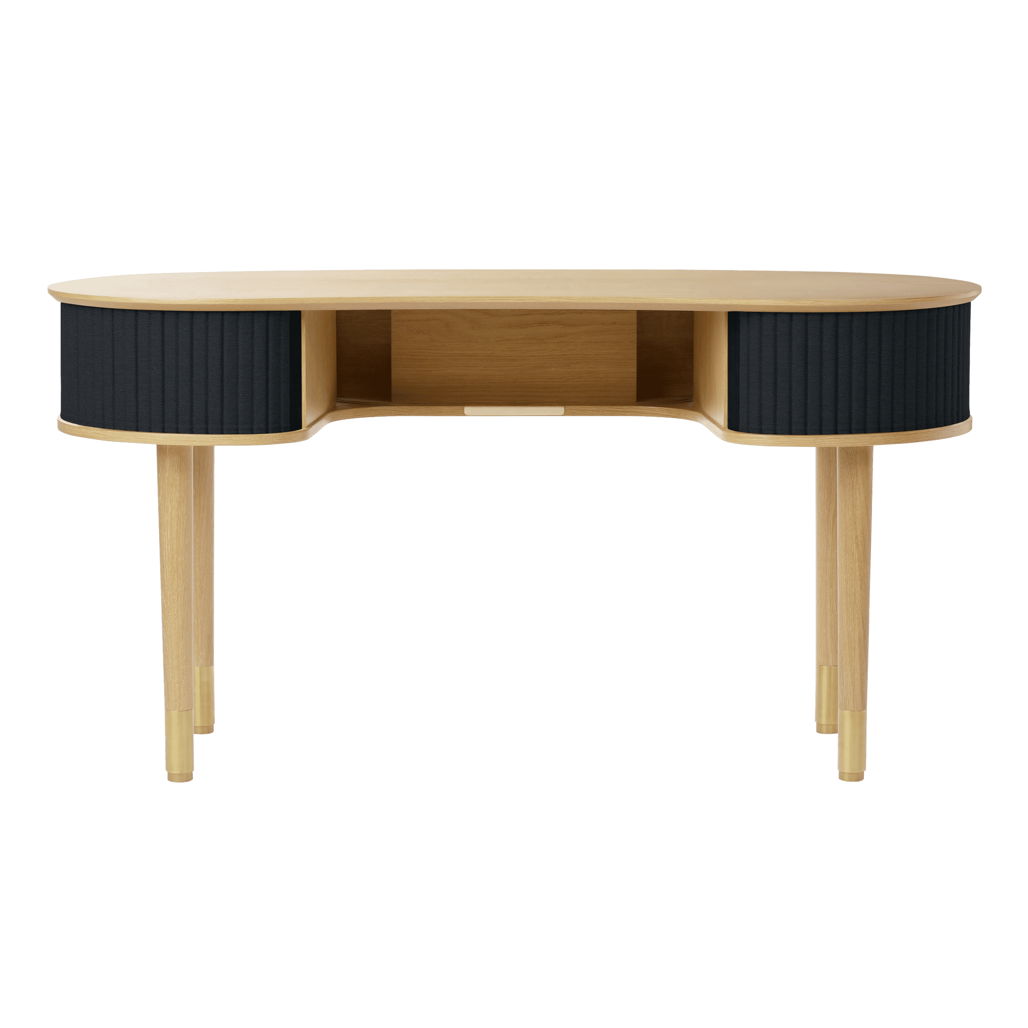 Biurko AUDACIOUS antracytowy z dębem UMAGE Eye on Design