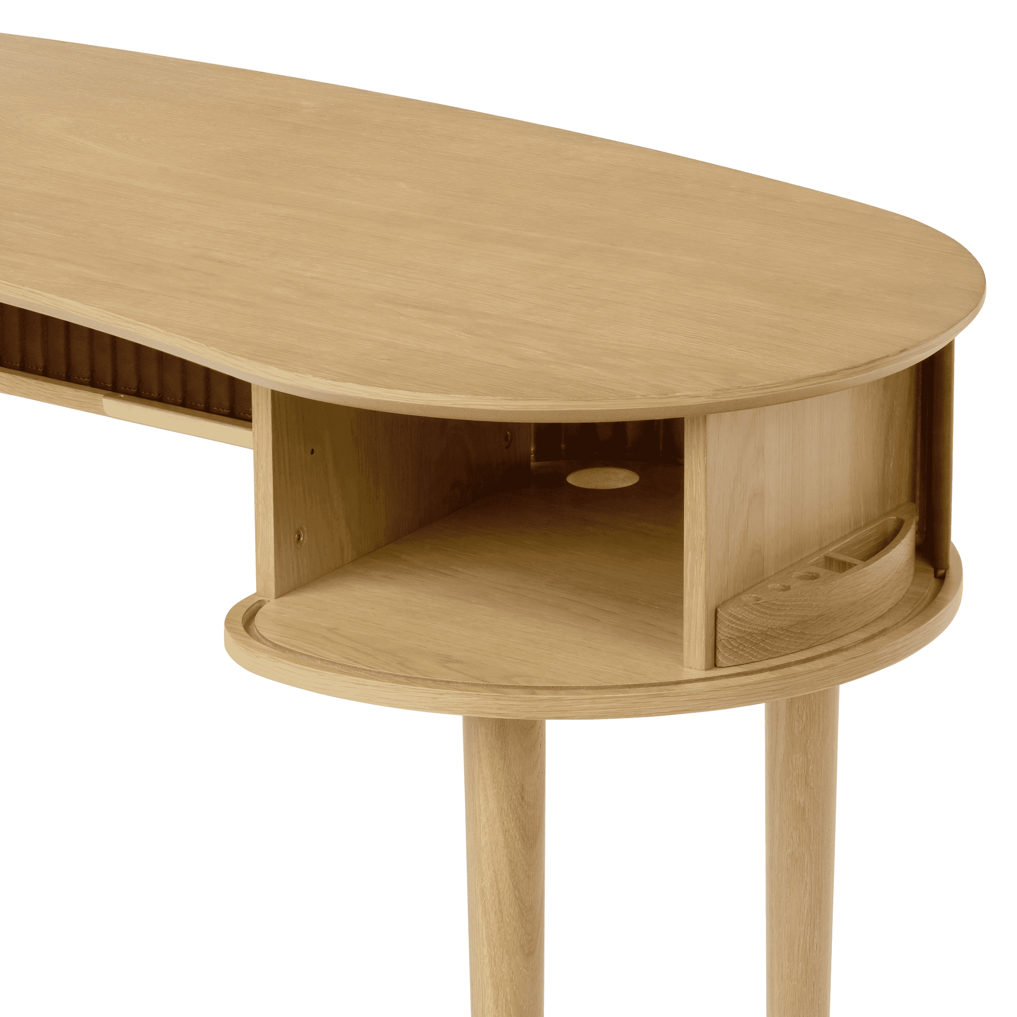 Biurko AUDACIOUS baby blue z dębem UMAGE Eye on Design