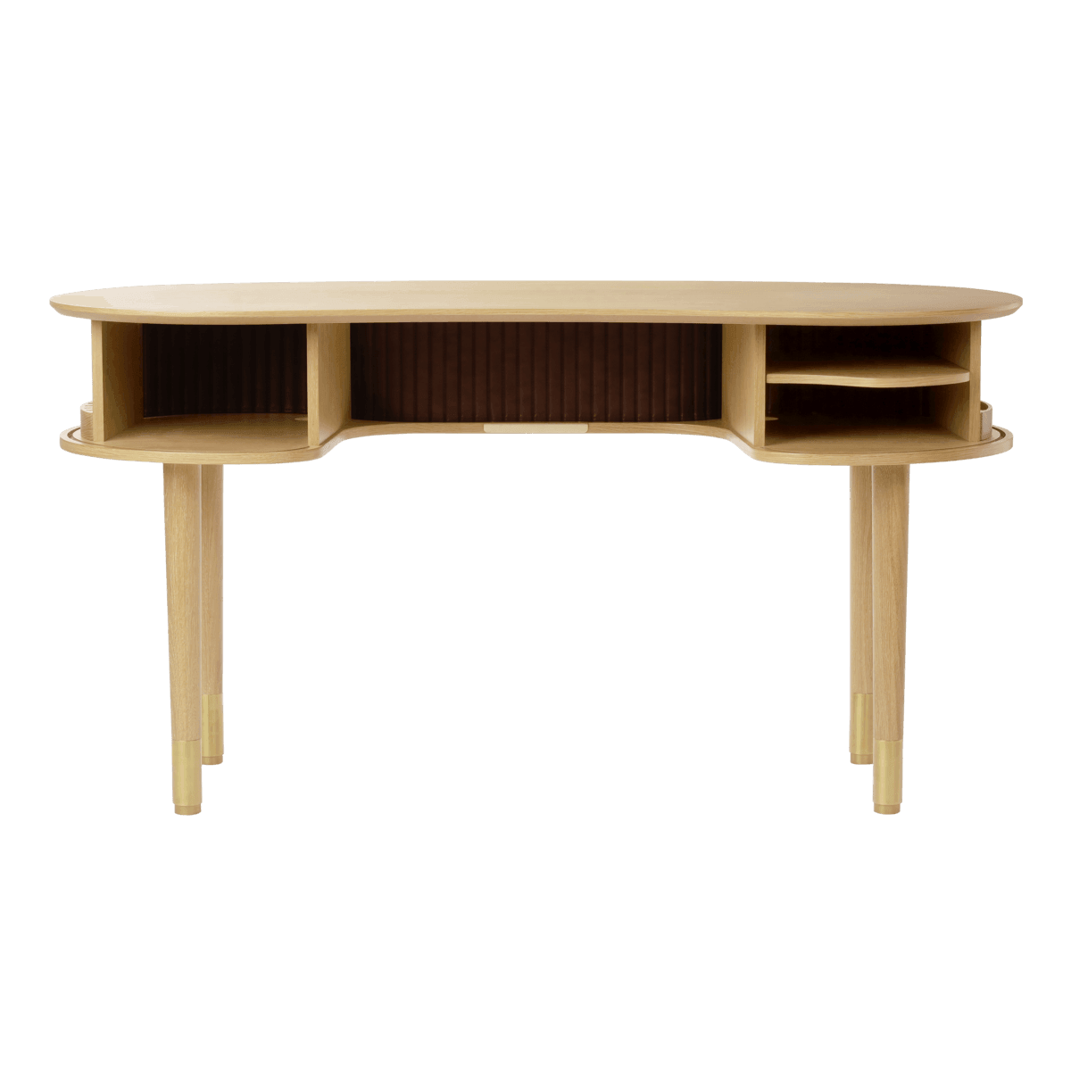 Biurko AUDACIOUS beżowy z dębem UMAGE Eye on Design