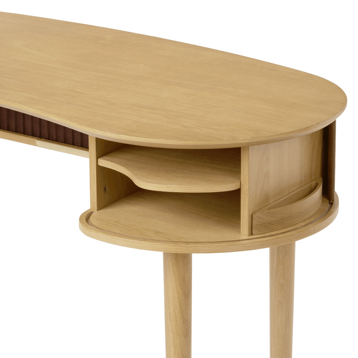 Biurko AUDACIOUS beżowy z dębem UMAGE Eye on Design