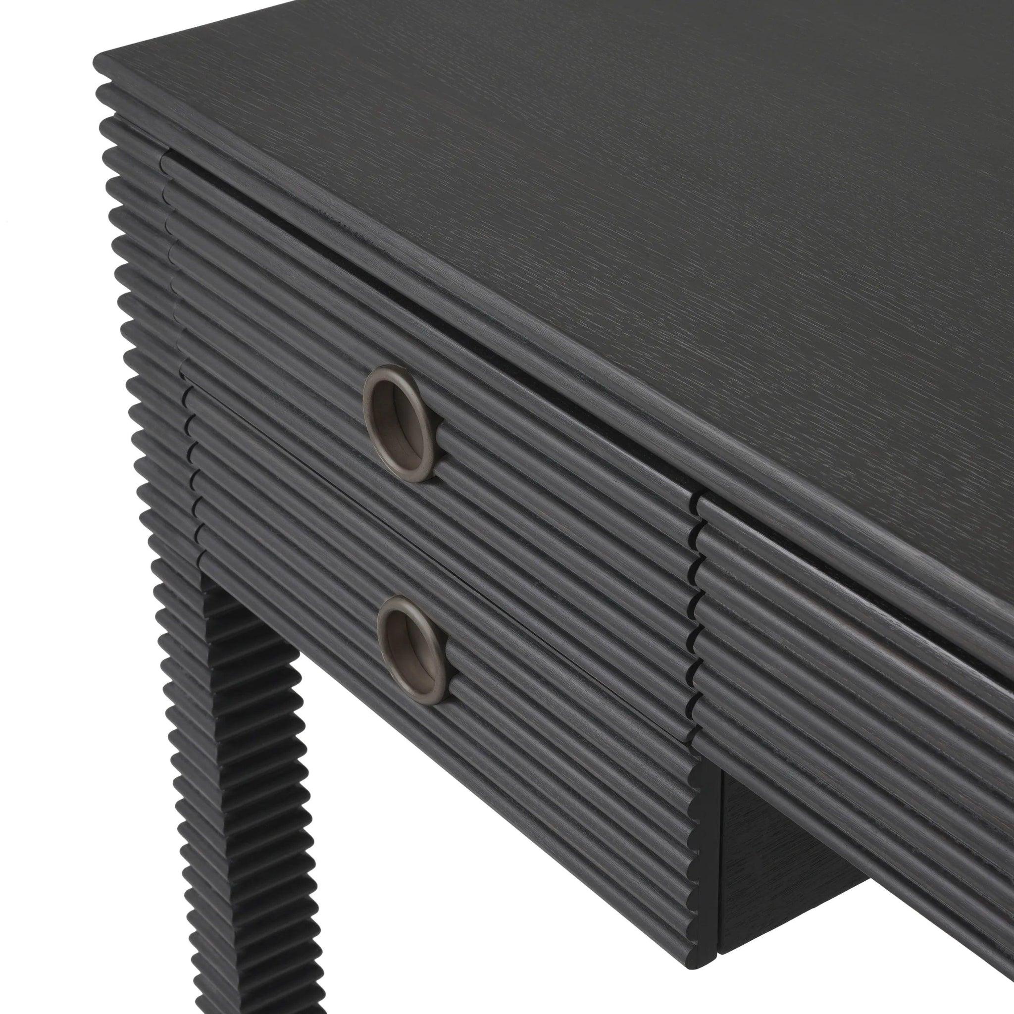 Biurko DIMITRIOS grafitowy fornir dębowy Eichholtz Eye on Design