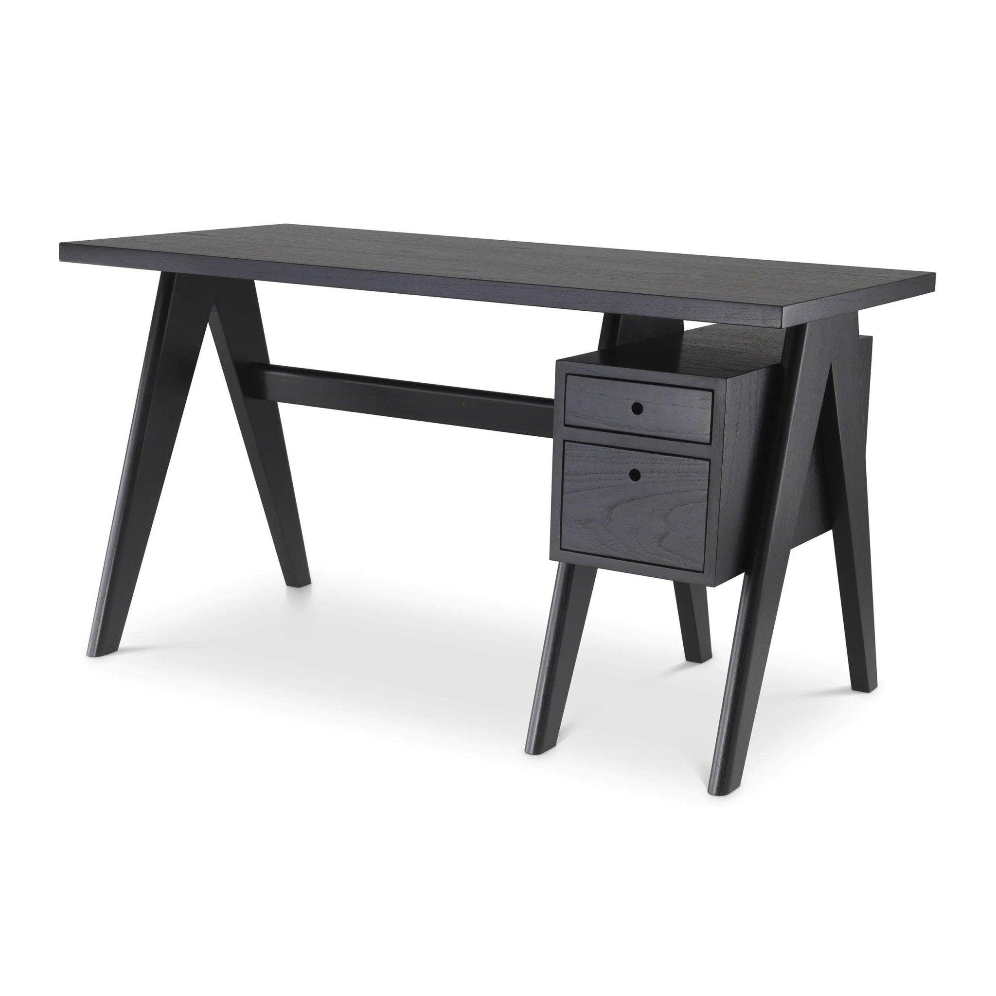 Biurko JULLIEN czarne drewno Eichholtz Eye on Design