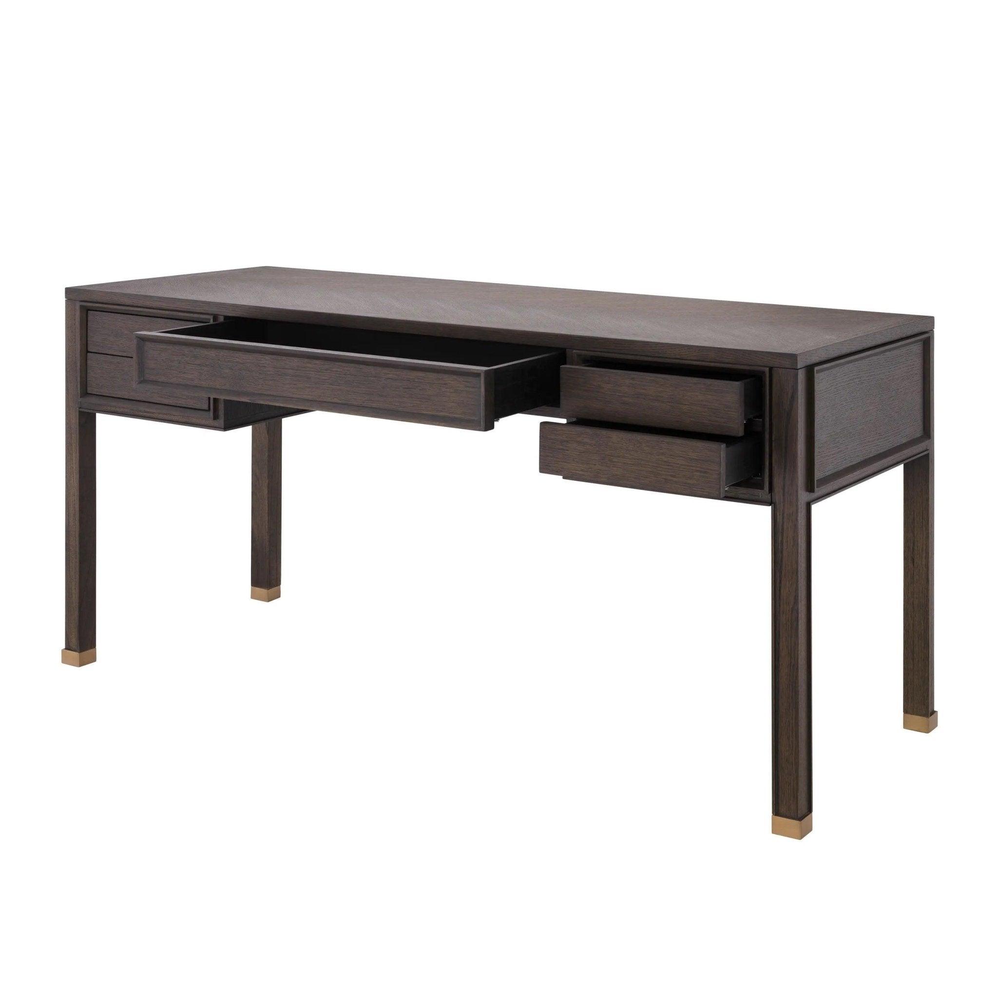 Biurko MELCHIOR brązowy fornir dębowy Eichholtz Eye on Design