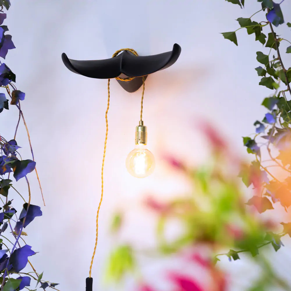 THE TAIL WILL FOLLOW Wandleuchte schwarz