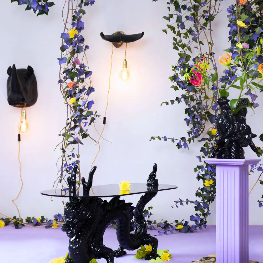 THE TAIL WILL FOLLOW Wandleuchte schwarz