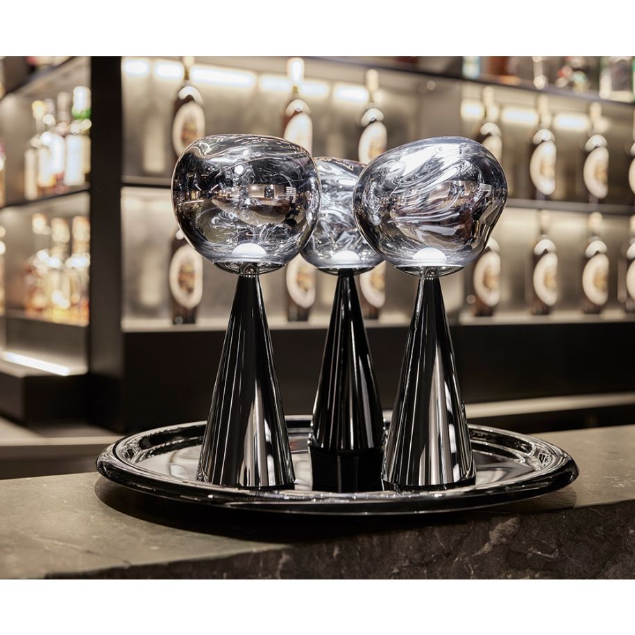 Draagbare lamp MELT zwart