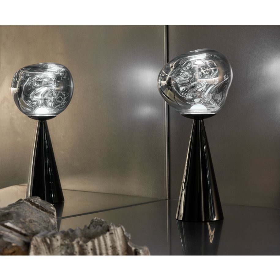 Draagbare lamp MELT zwart