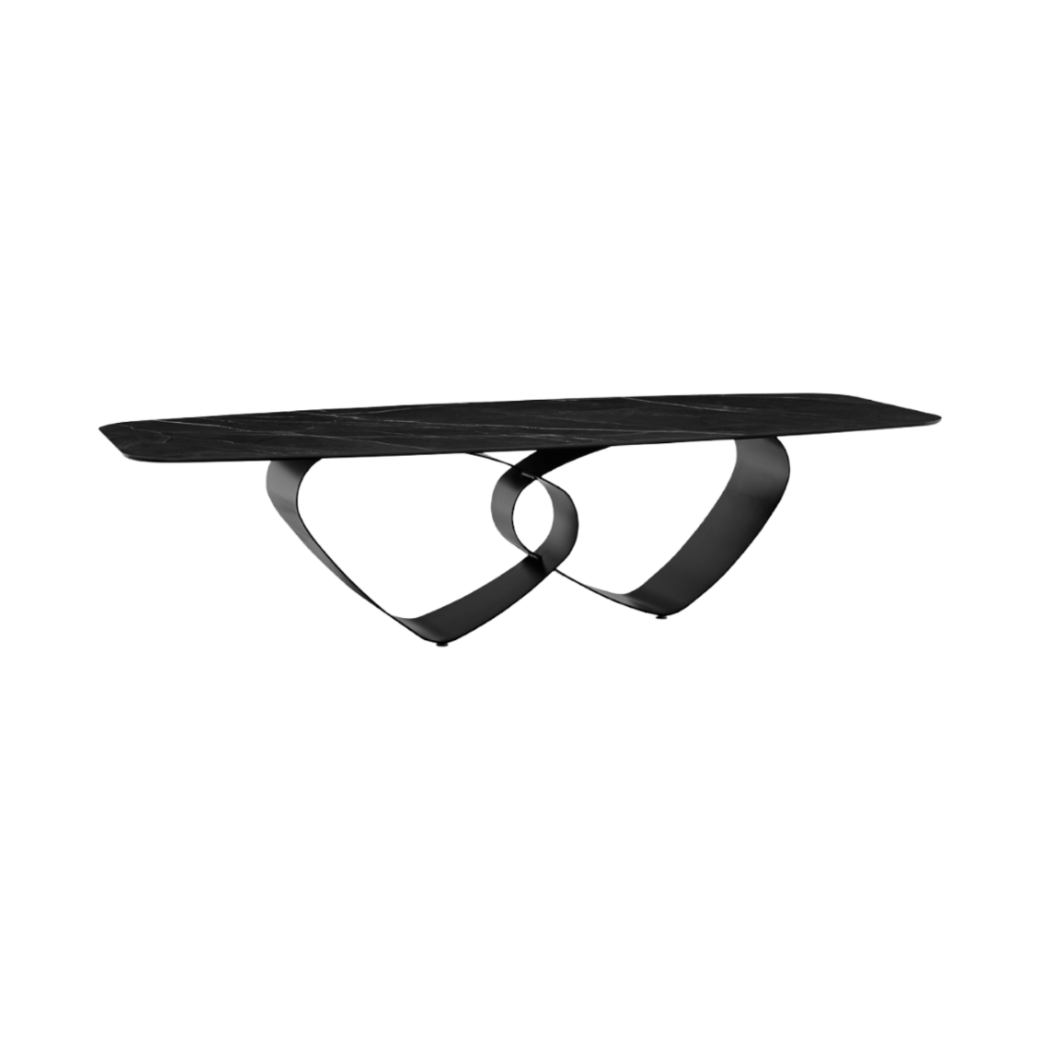 Stół BREEZE czarny blat z czarną podstawą – Calligaris