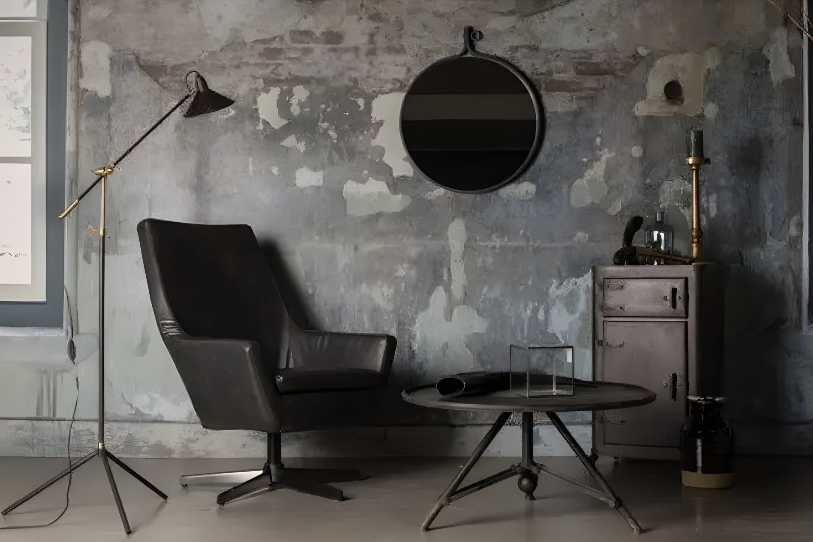 Industriedesign Couchtisch BROK schwarz