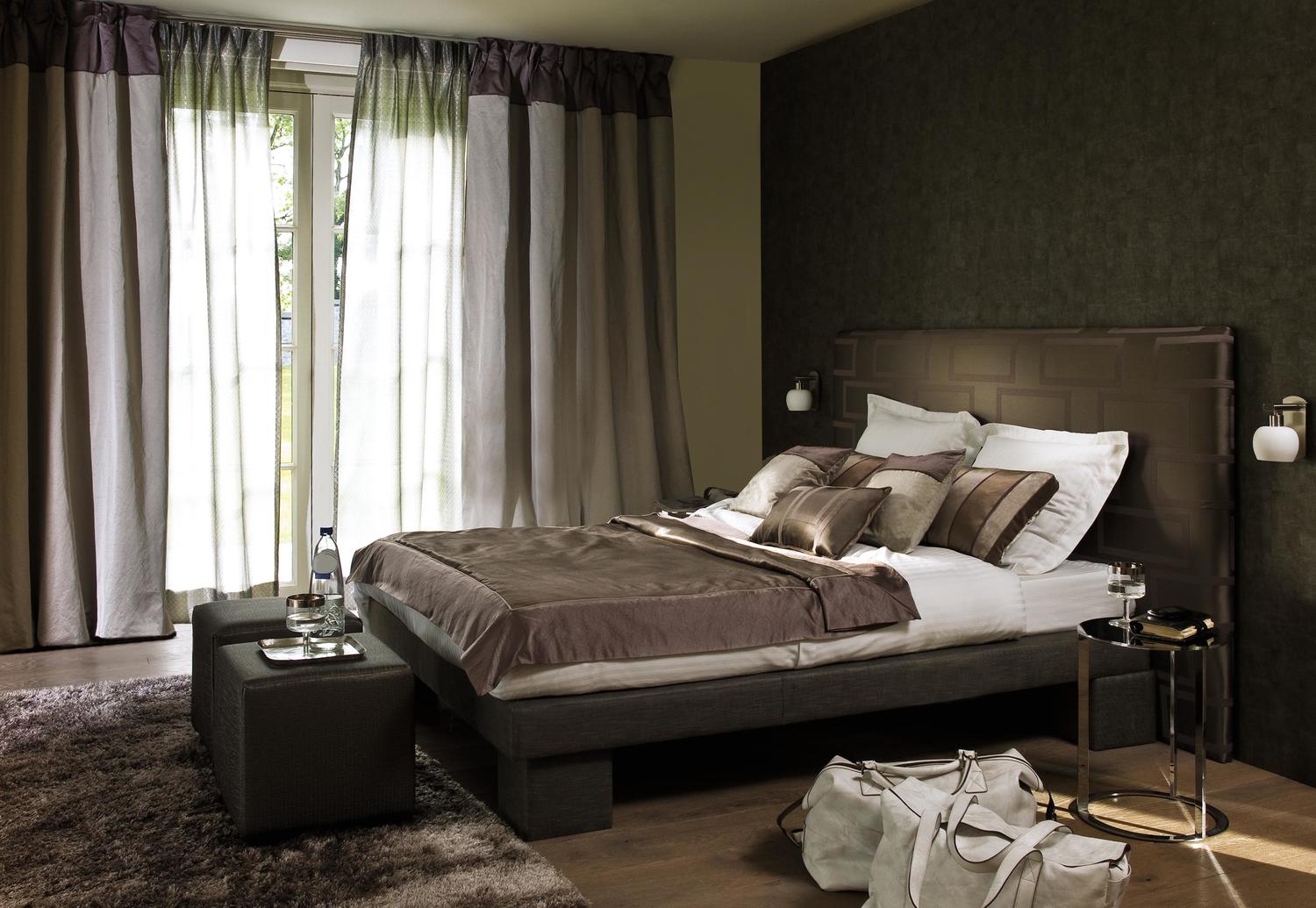 Strukturierte Tapete, die Leinwand imitiert - ISIS - SABLE dunkelbeige