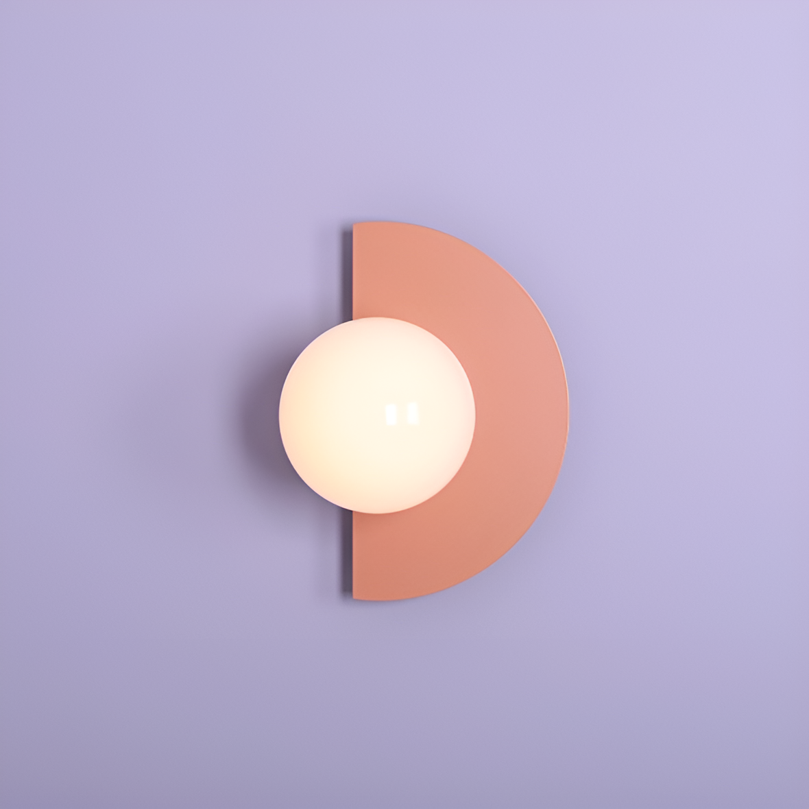 Wandlamp LOOP koraal