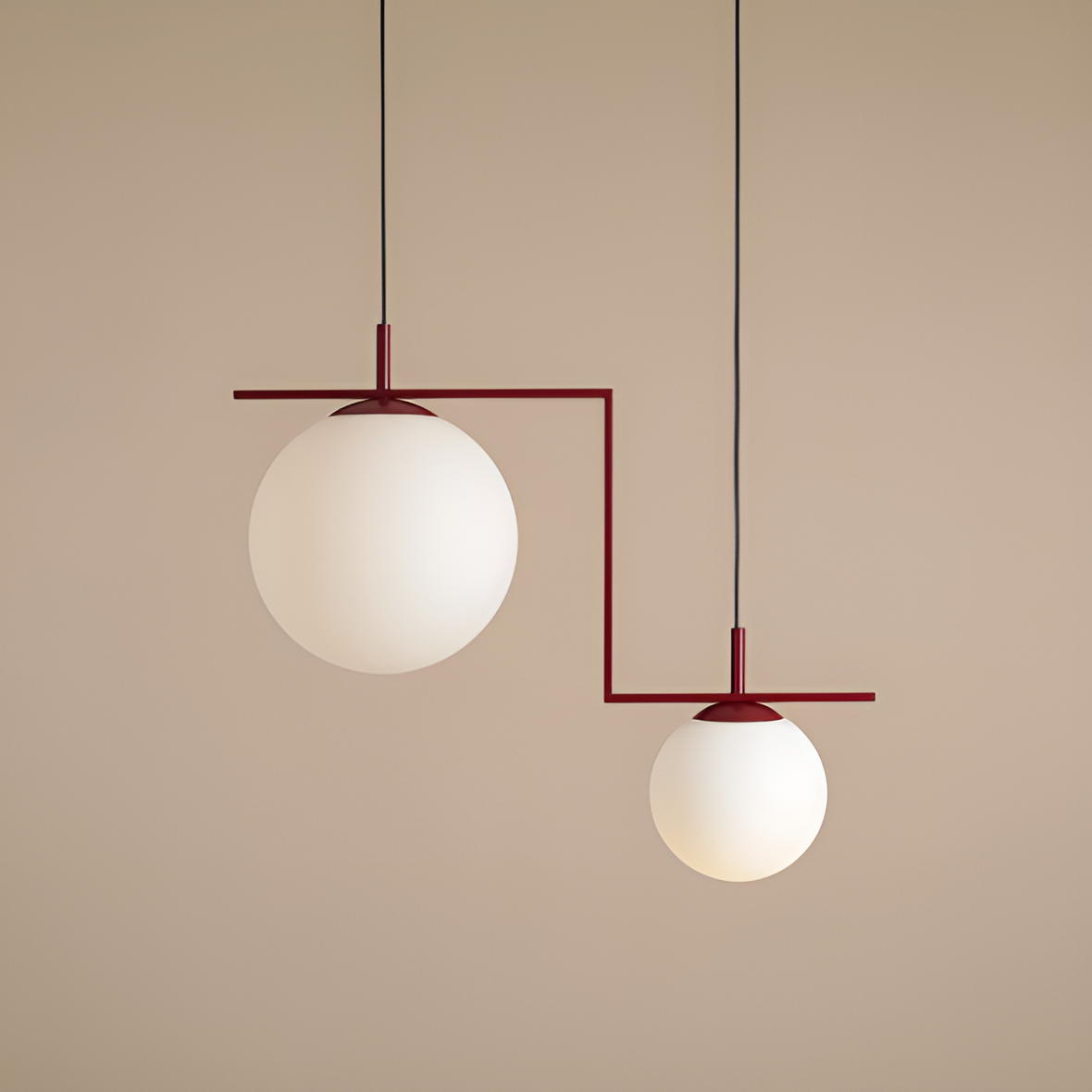 Hanglamp ZAC DUO bordeaux