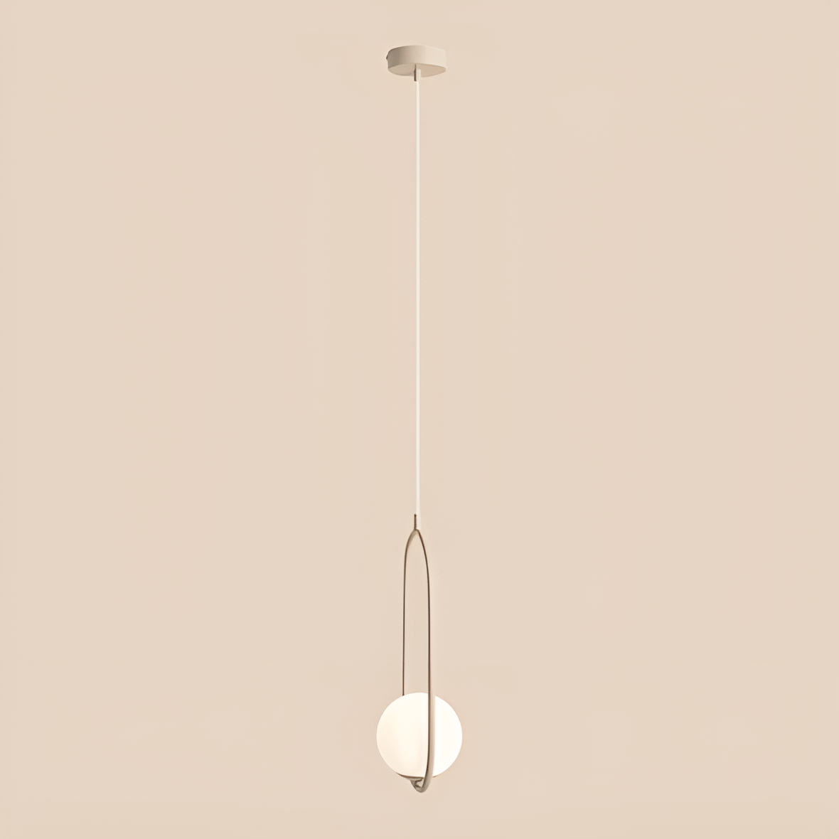 Hängelampe RIVA beige