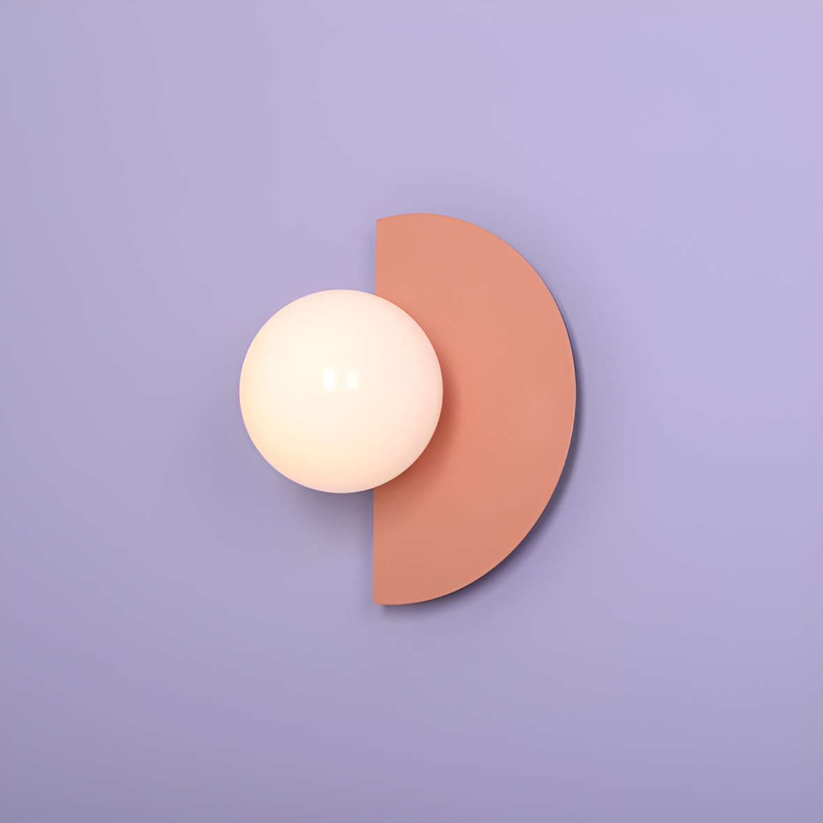 Wandlamp LOOP koraal