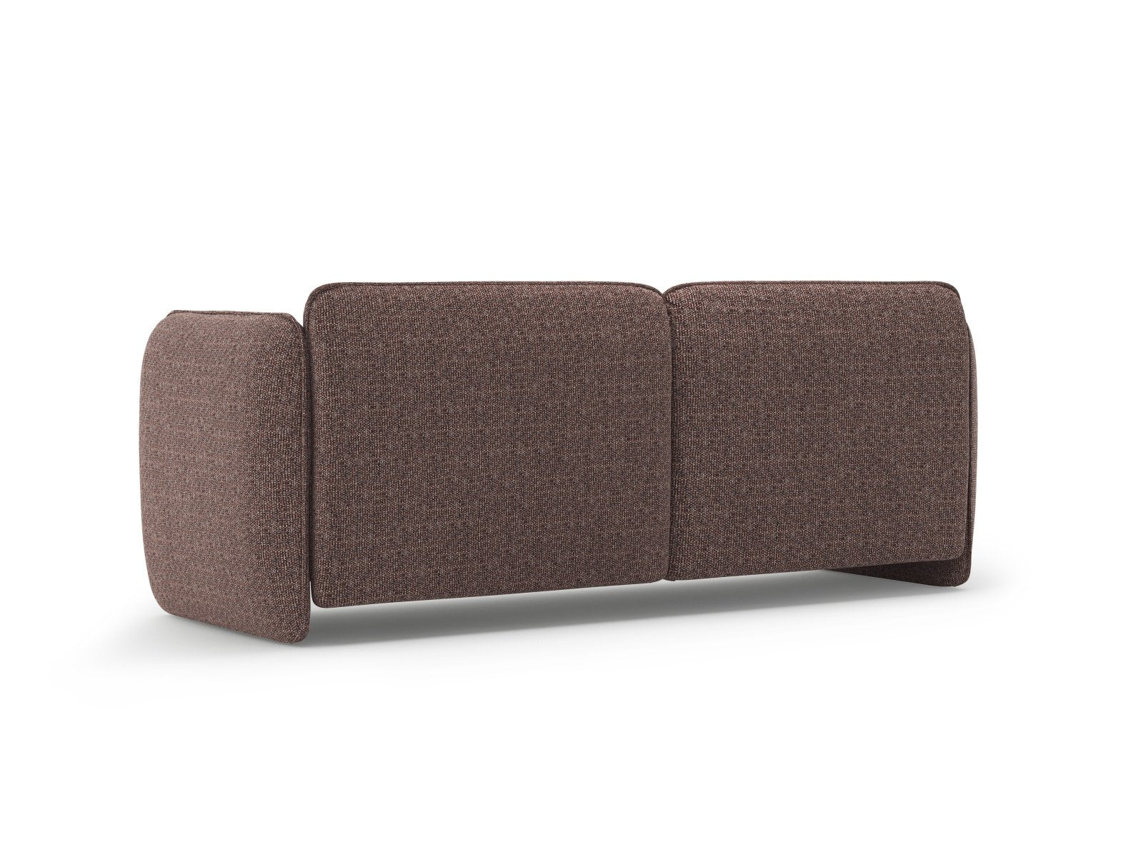 Sofa 3-Sitzer GEORGIA braunes Chenille