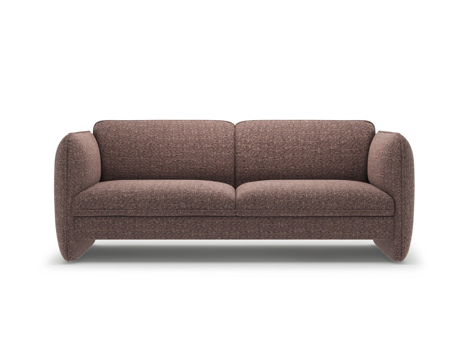 Sofa 3-Sitzer GEORGIA braunes Chenille