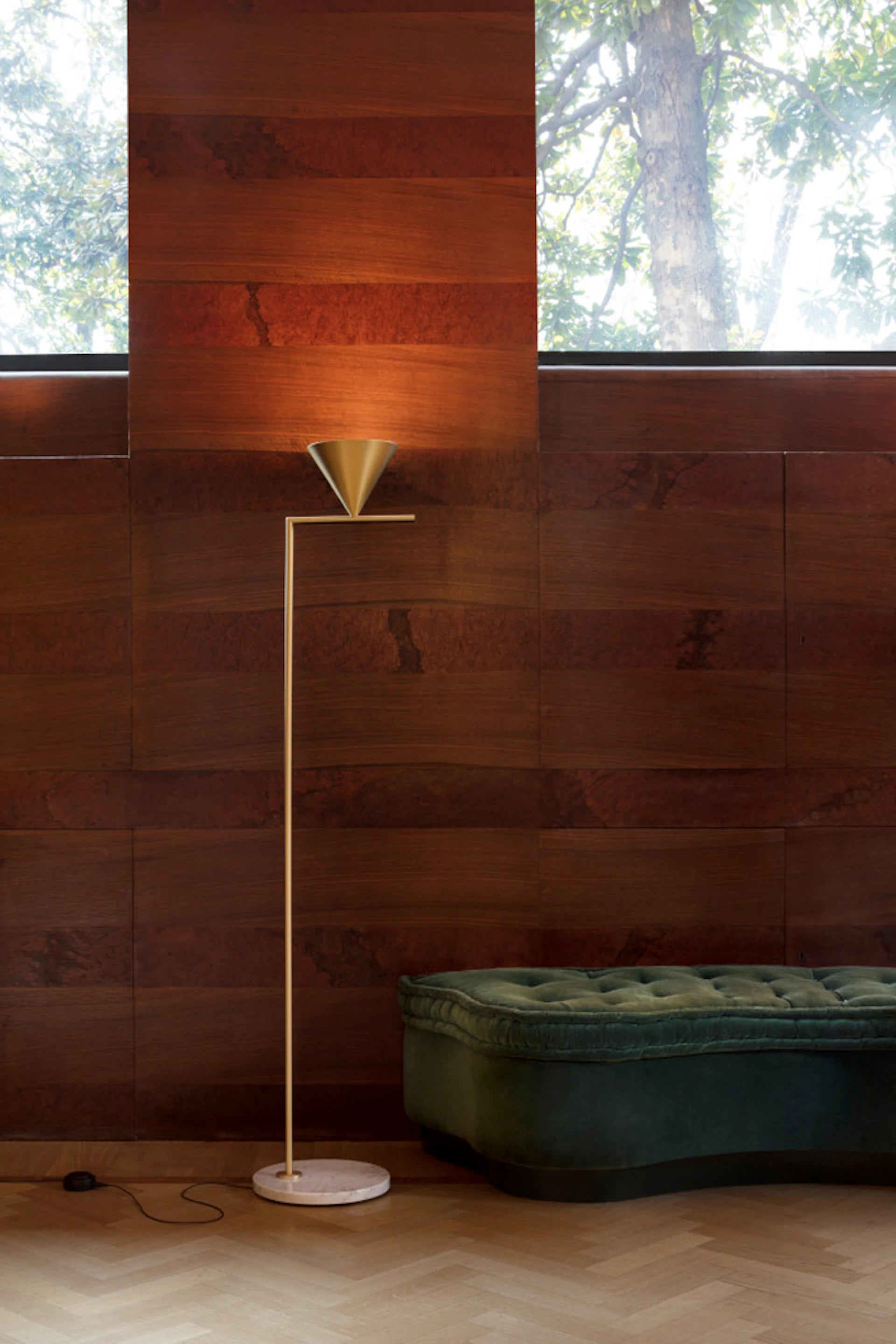 Vloerlamp CAPTAIN FLINT messing