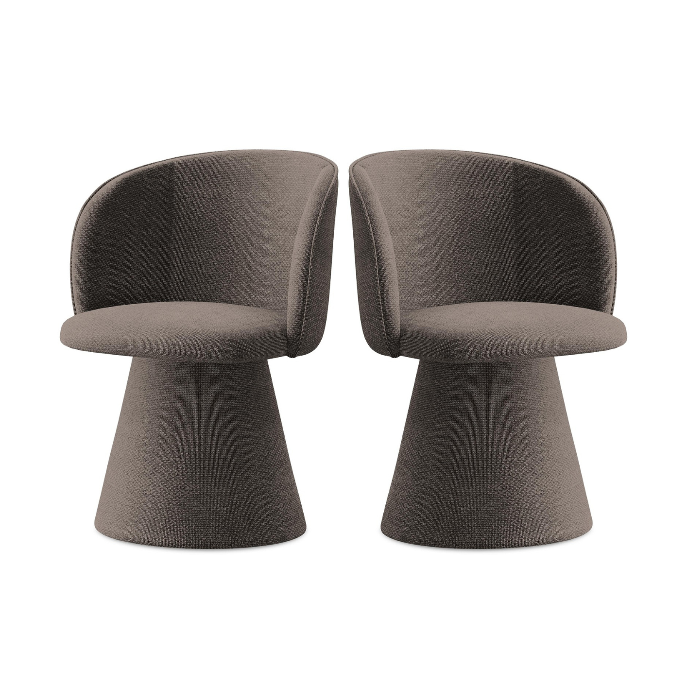 Stoel MAIA chocolade boucle