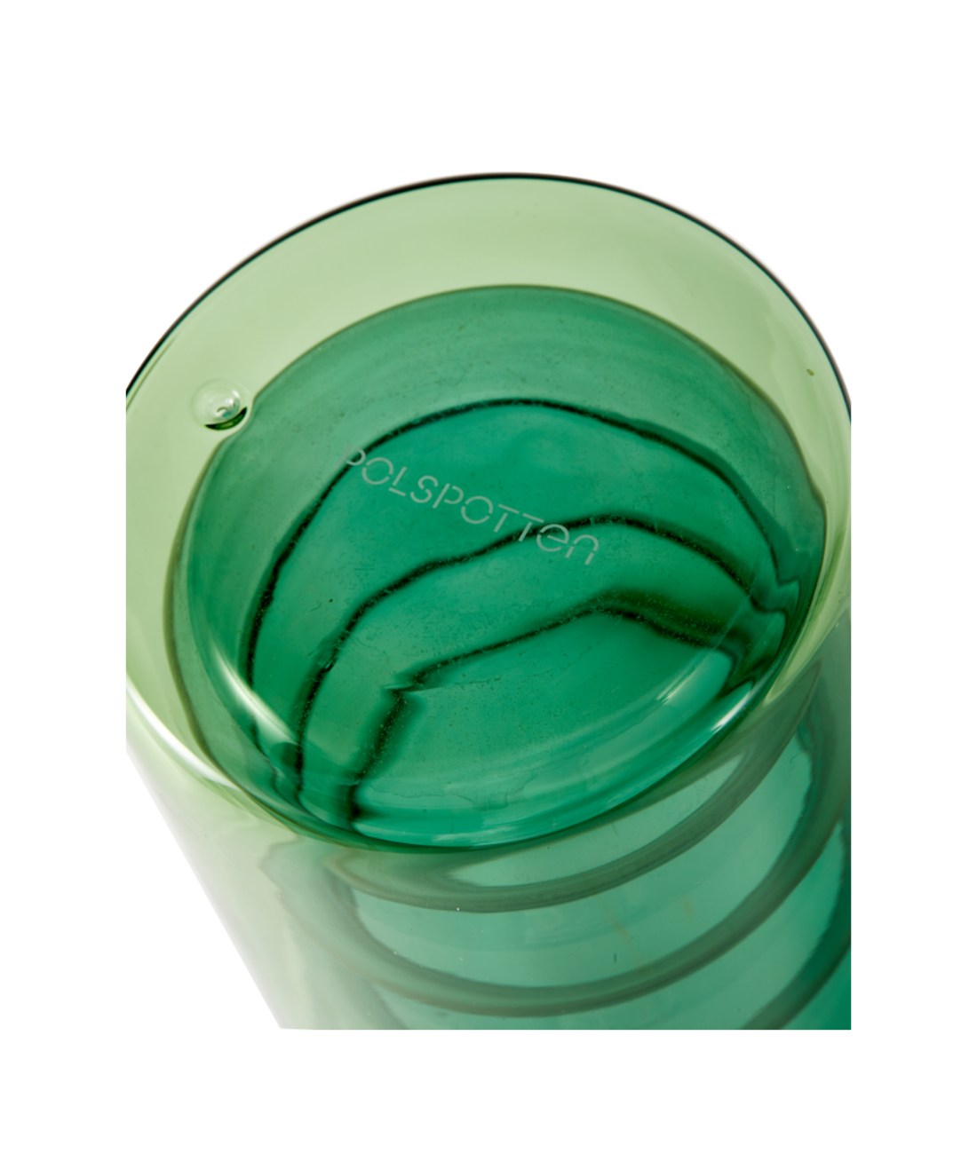 Set glazen CHUBBY donkergroen