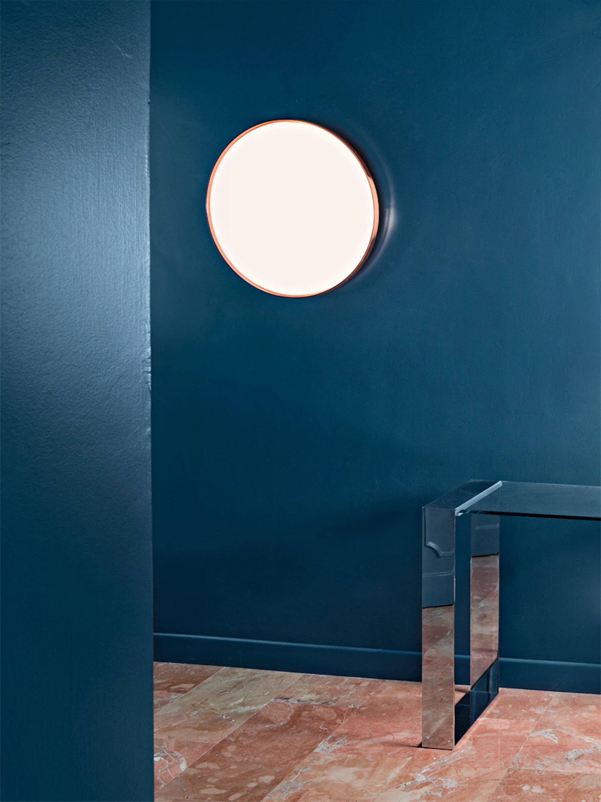 Plafondlamp CLARA met koperen afwerking